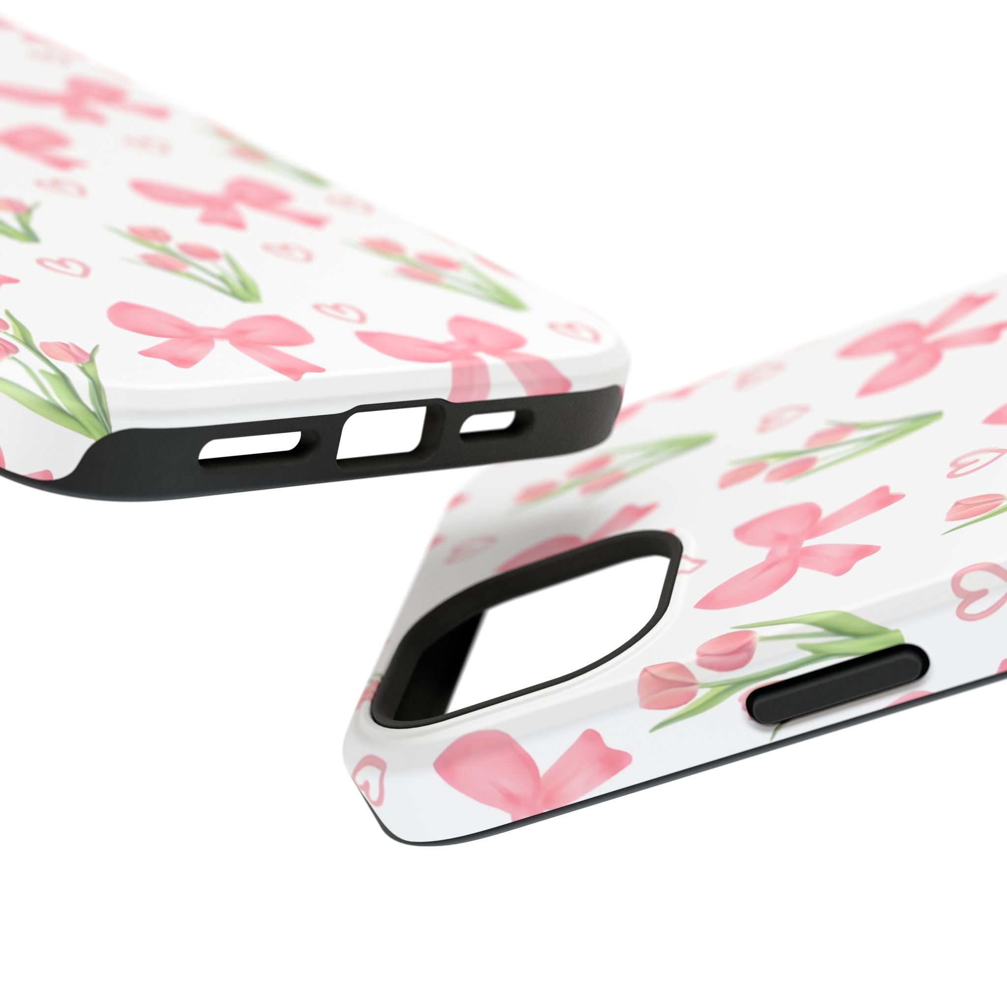 Floral Tough Phone Case, Cute Phone Cover, Gift for Her, Cell Phone Protector, Spring Accessories, Birthday Present, Trendy Design