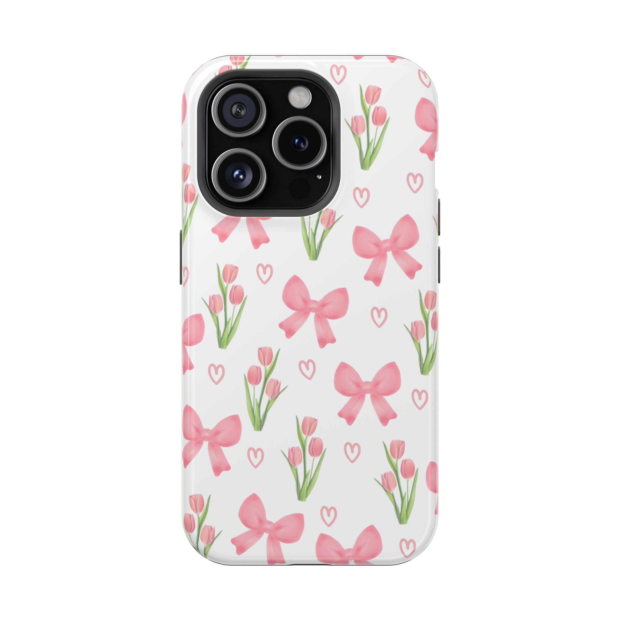 Floral Tough Phone Case, Cute Phone Cover, Gift for Her, Cell Phone Protector, Spring Accessories, Birthday Present, Trendy Design