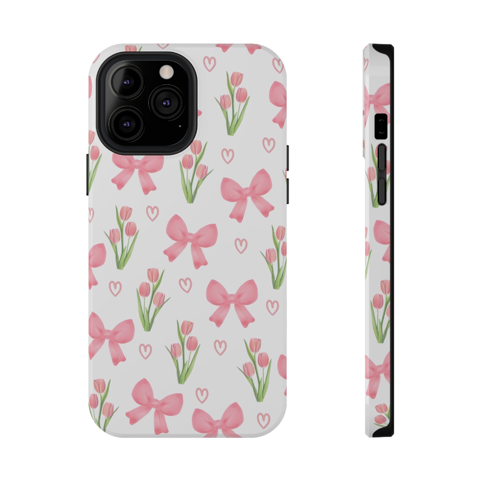 Floral Tough Phone Case, Cute Phone Cover, Gift for Her, Cell Phone Protector, Spring Accessories, Birthday Present, Trendy Design