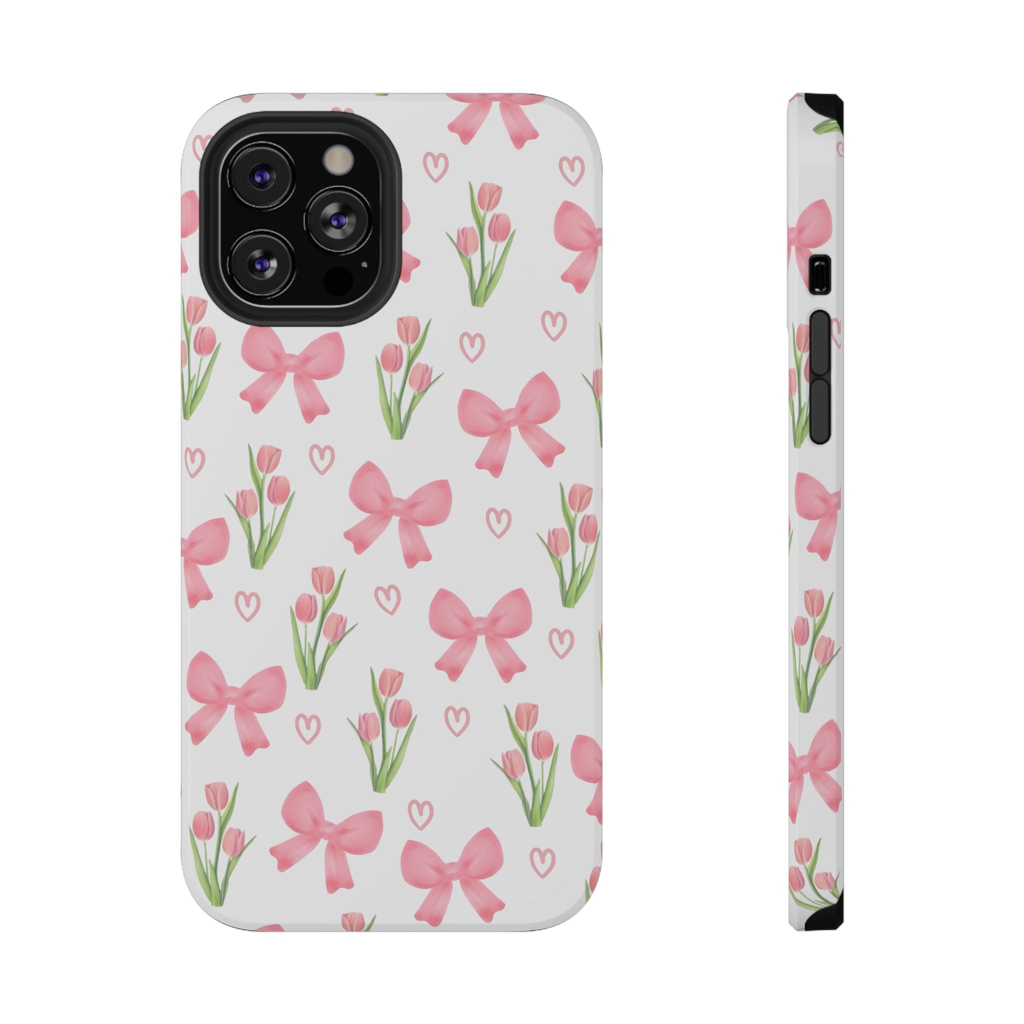 Floral Tough Phone Case, Cute Phone Cover, Gift for Her, Cell Phone Protector, Spring Accessories, Birthday Present, Trendy Design