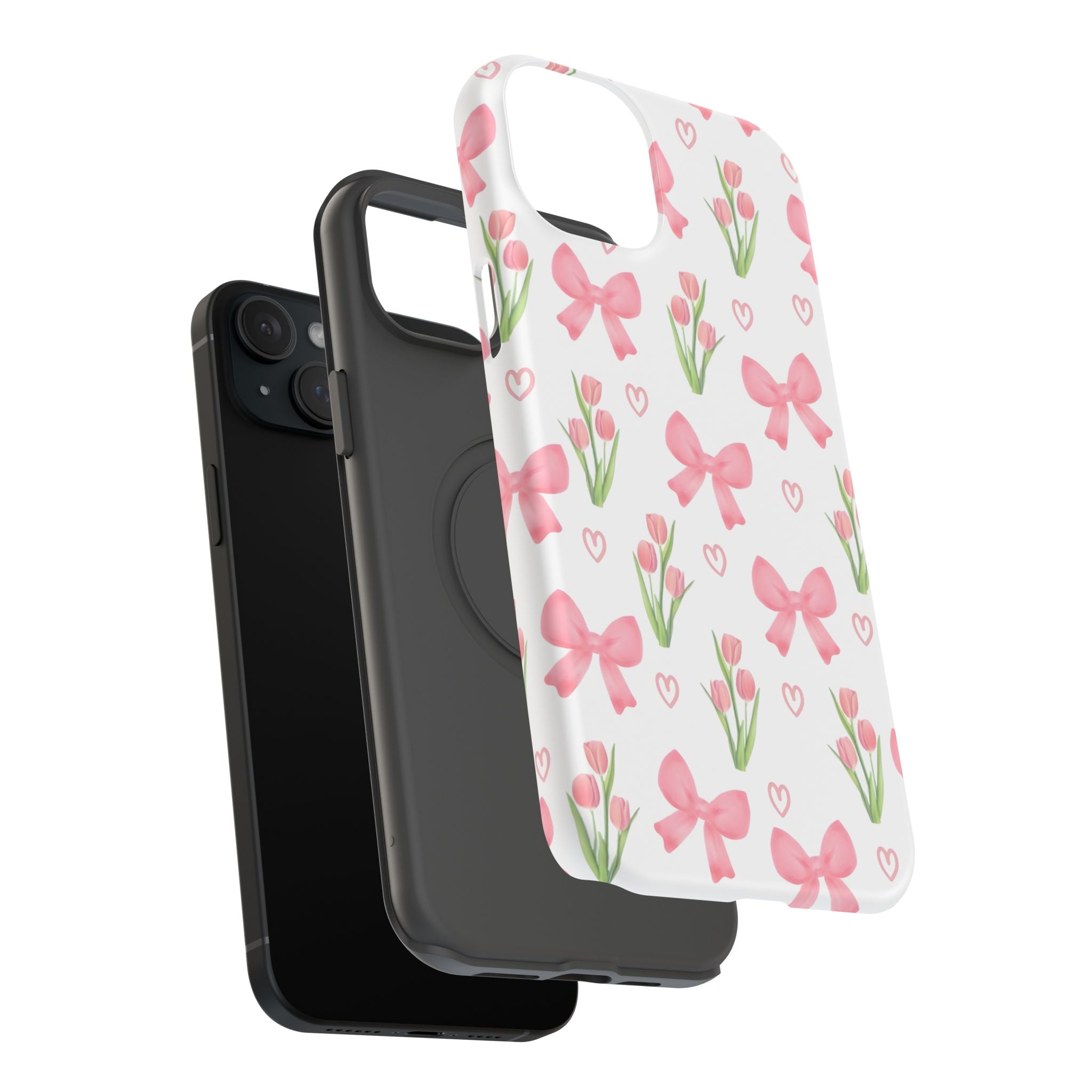 Floral Tough Phone Case, Cute Phone Cover, Gift for Her, Cell Phone Protector, Spring Accessories, Birthday Present, Trendy Design