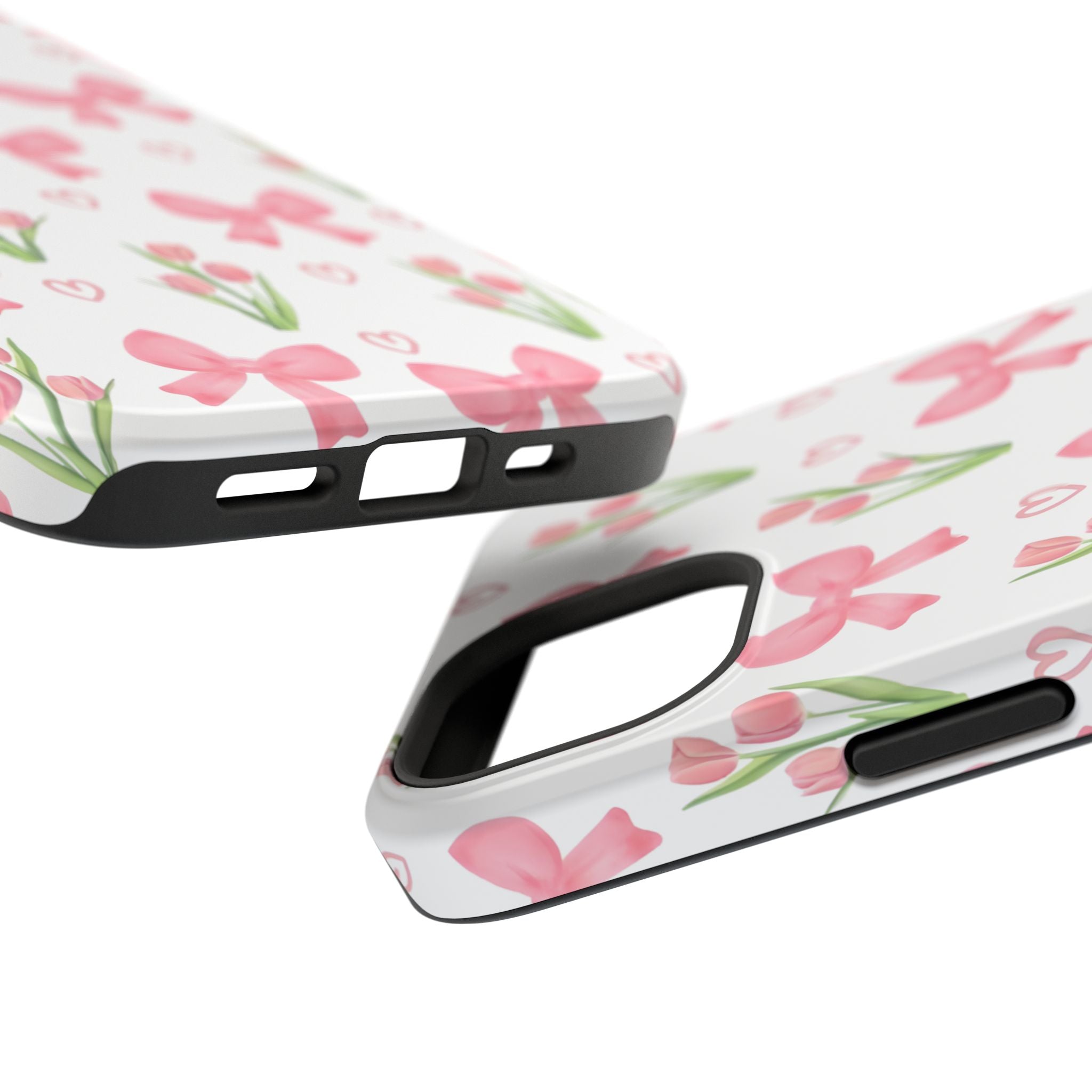 Floral Tough Phone Case, Cute Phone Cover, Gift for Her, Cell Phone Protector, Spring Accessories, Birthday Present, Trendy Design