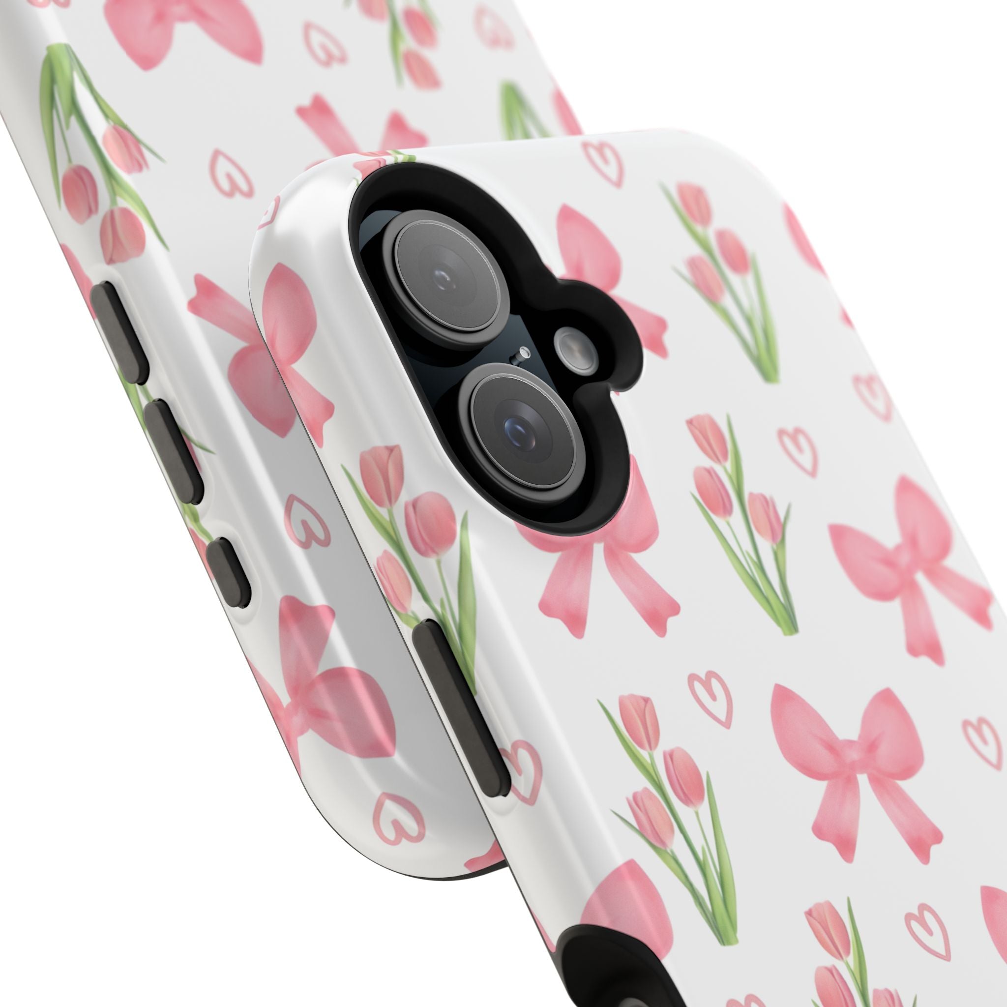 Floral Tough Phone Case, Cute Phone Cover, Gift for Her, Cell Phone Protector, Spring Accessories, Birthday Present, Trendy Design