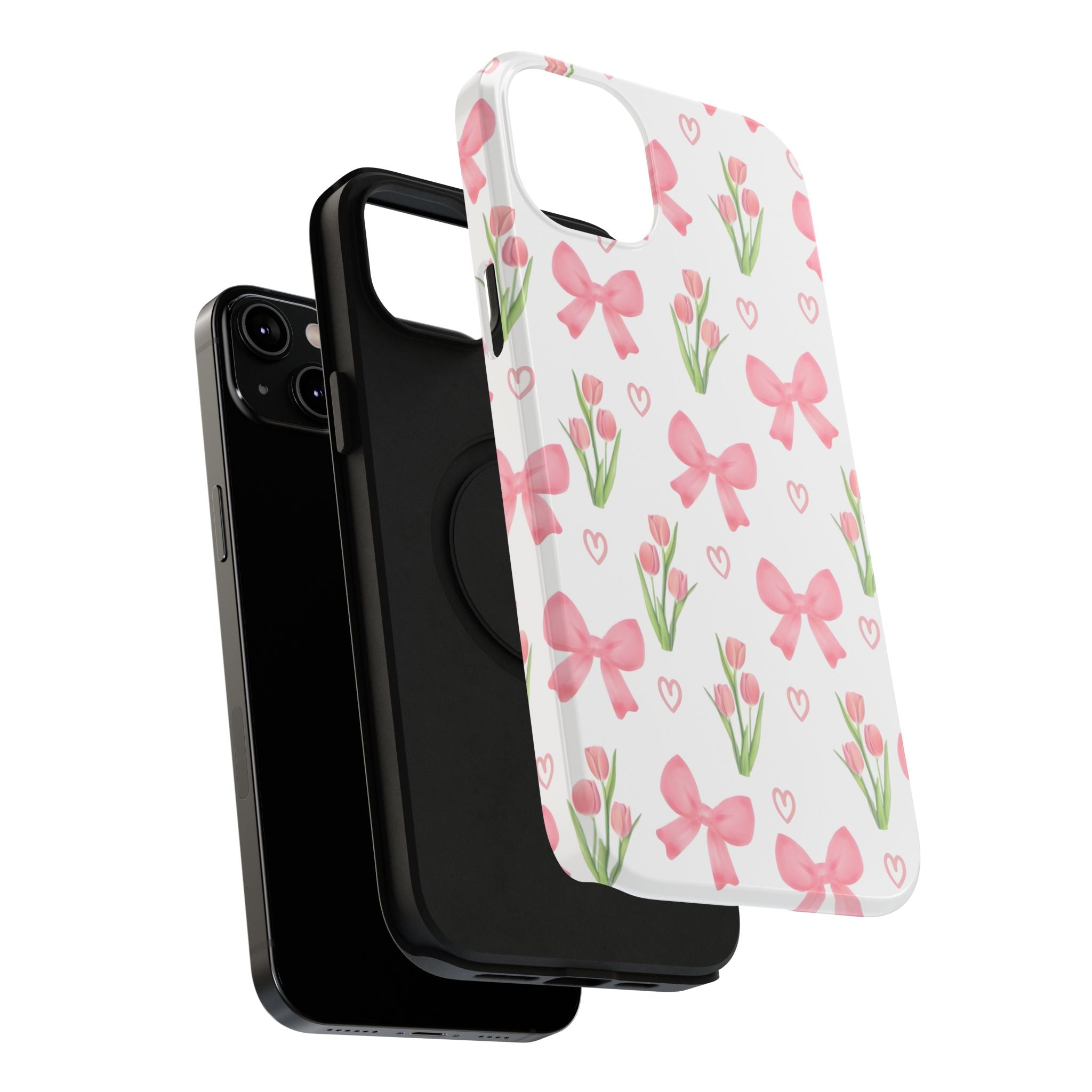 Floral Tough Phone Case, Cute Phone Cover, Gift for Her, Cell Phone Protector, Spring Accessories, Birthday Present, Trendy Design