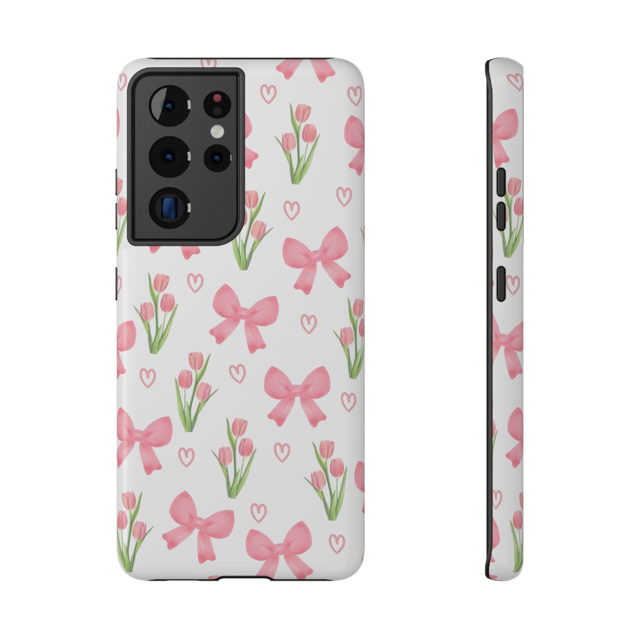 Floral Tough Phone Case, Cute Phone Cover, Gift for Her, Cell Phone Protector, Spring Accessories, Birthday Present, Trendy Design