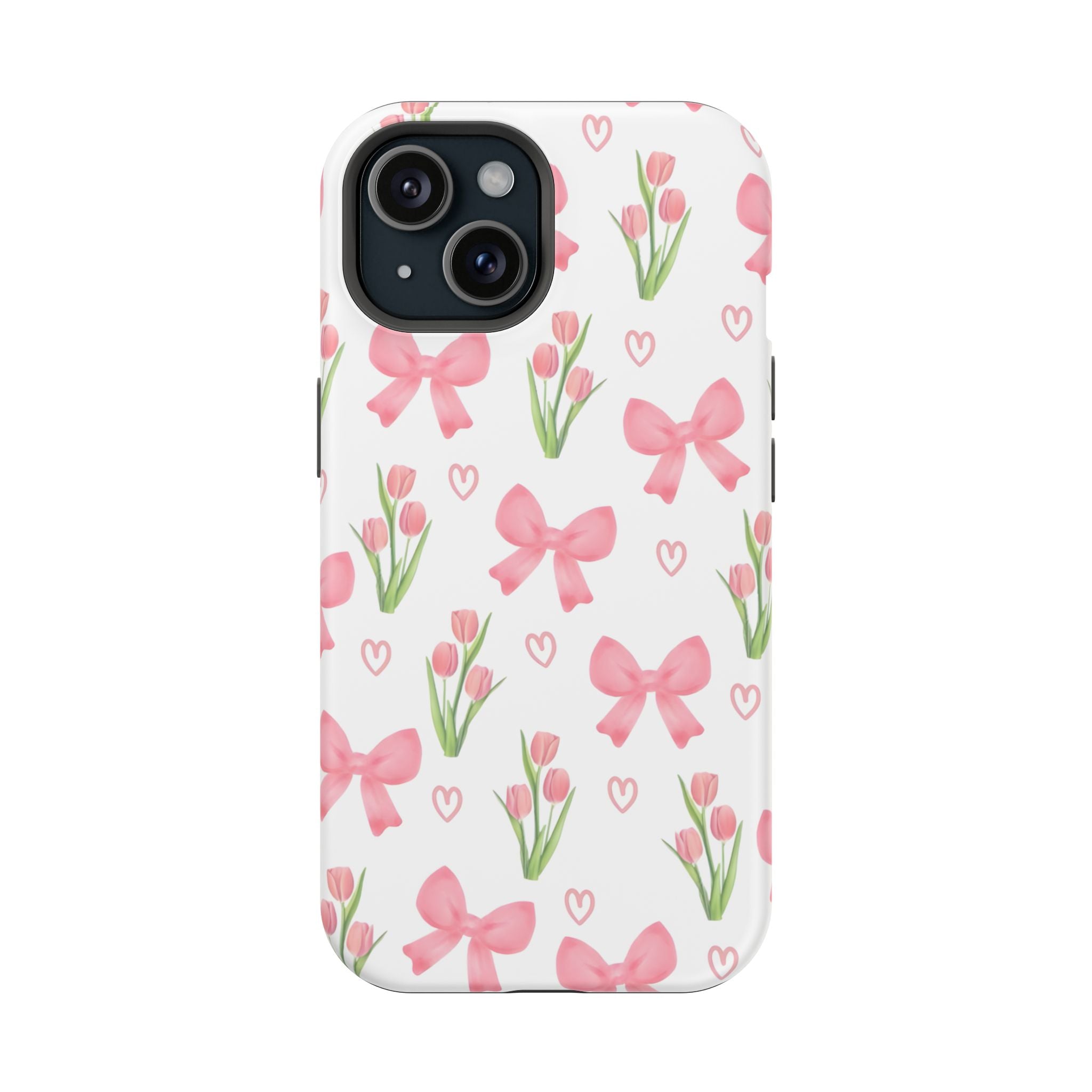 Floral Tough Phone Case, Cute Phone Cover, Gift for Her, Cell Phone Protector, Spring Accessories, Birthday Present, Trendy Design