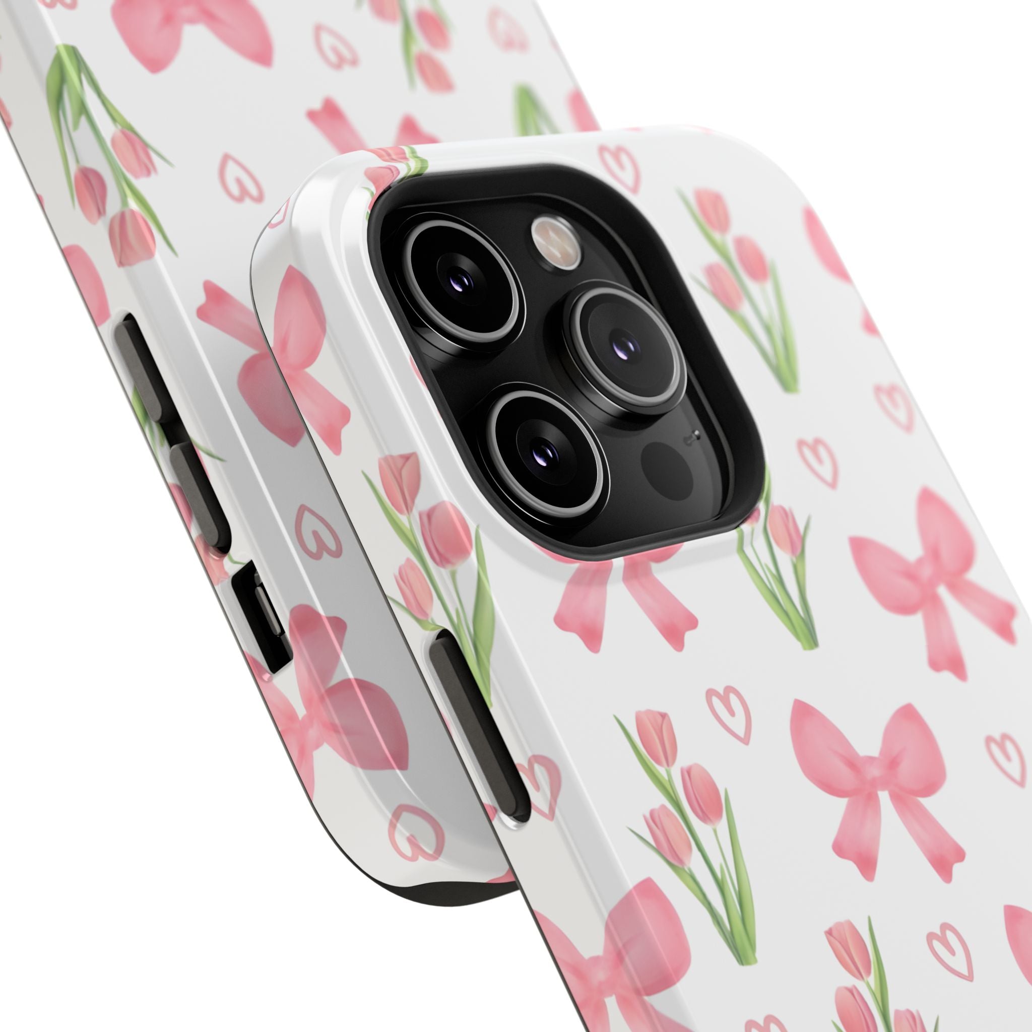Floral Tough Phone Case, Cute Phone Cover, Gift for Her, Cell Phone Protector, Spring Accessories, Birthday Present, Trendy Design