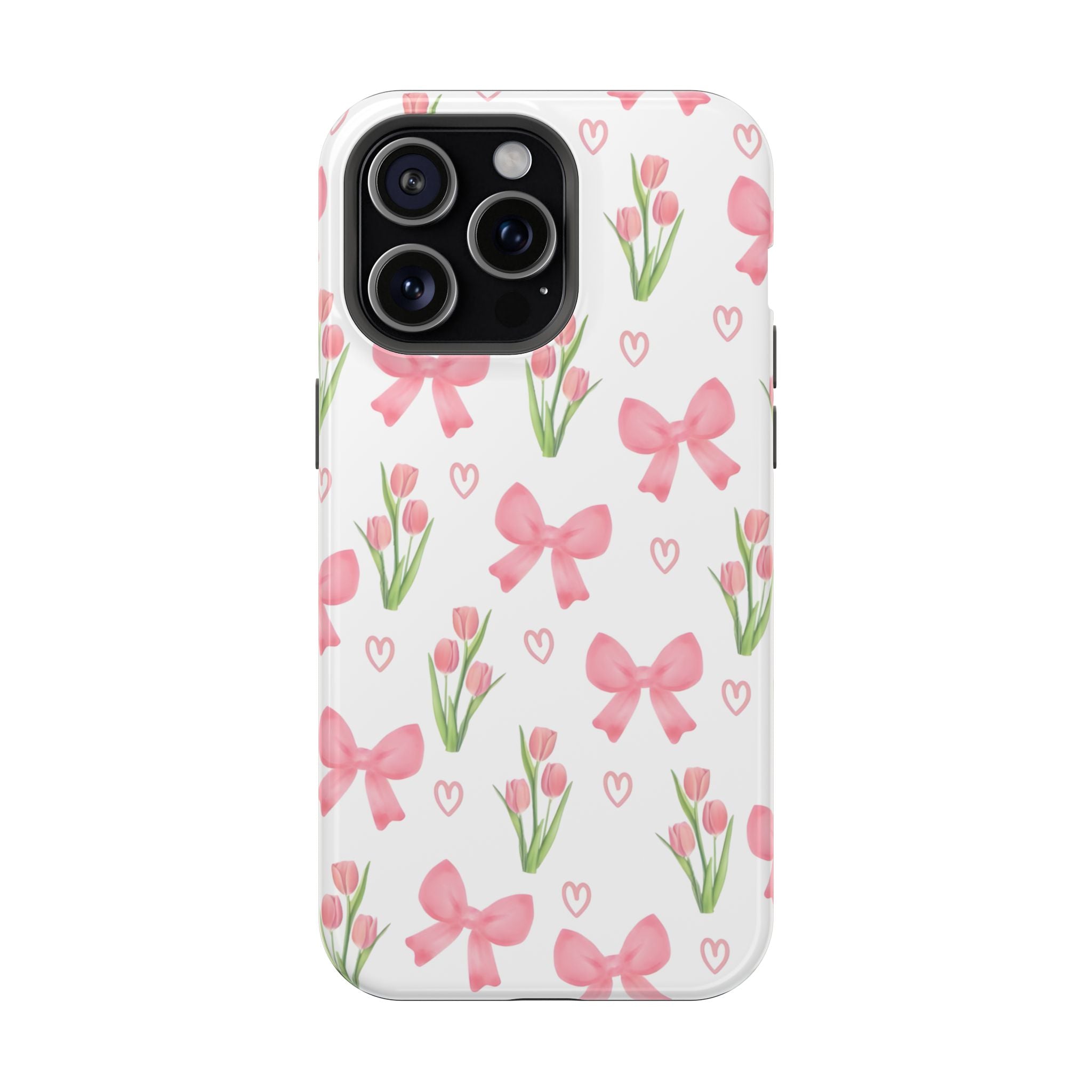 Floral Tough Phone Case, Cute Phone Cover, Gift for Her, Cell Phone Protector, Spring Accessories, Birthday Present, Trendy Design