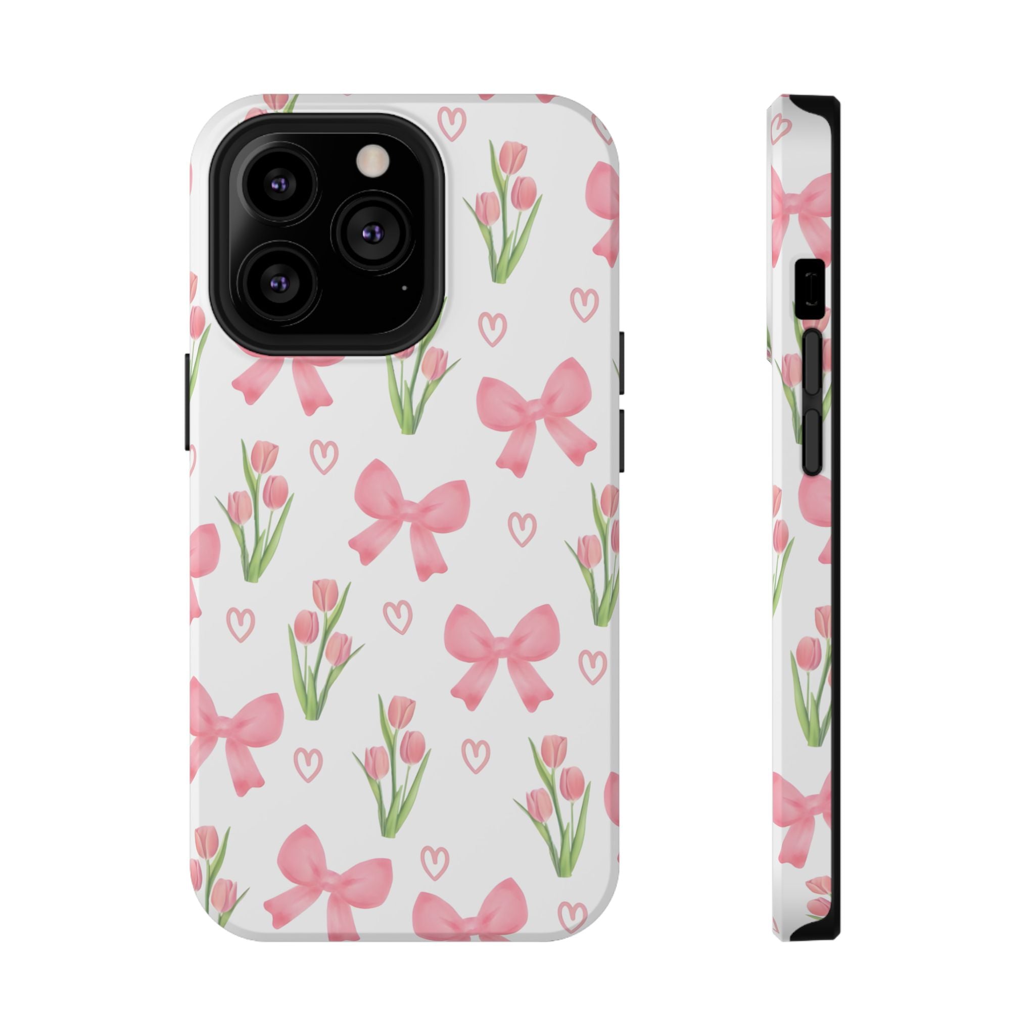 Floral Tough Phone Case, Cute Phone Cover, Gift for Her, Cell Phone Protector, Spring Accessories, Birthday Present, Trendy Design