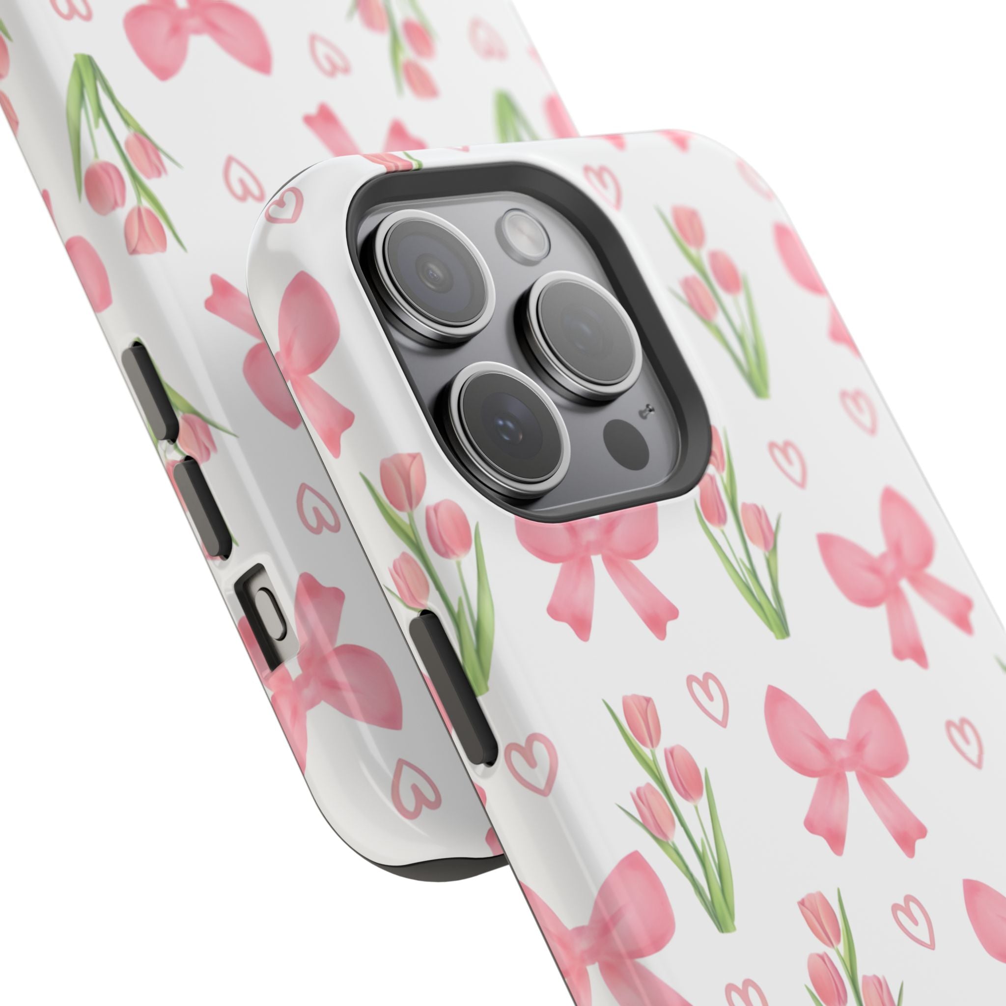 Floral Tough Phone Case, Cute Phone Cover, Gift for Her, Cell Phone Protector, Spring Accessories, Birthday Present, Trendy Design