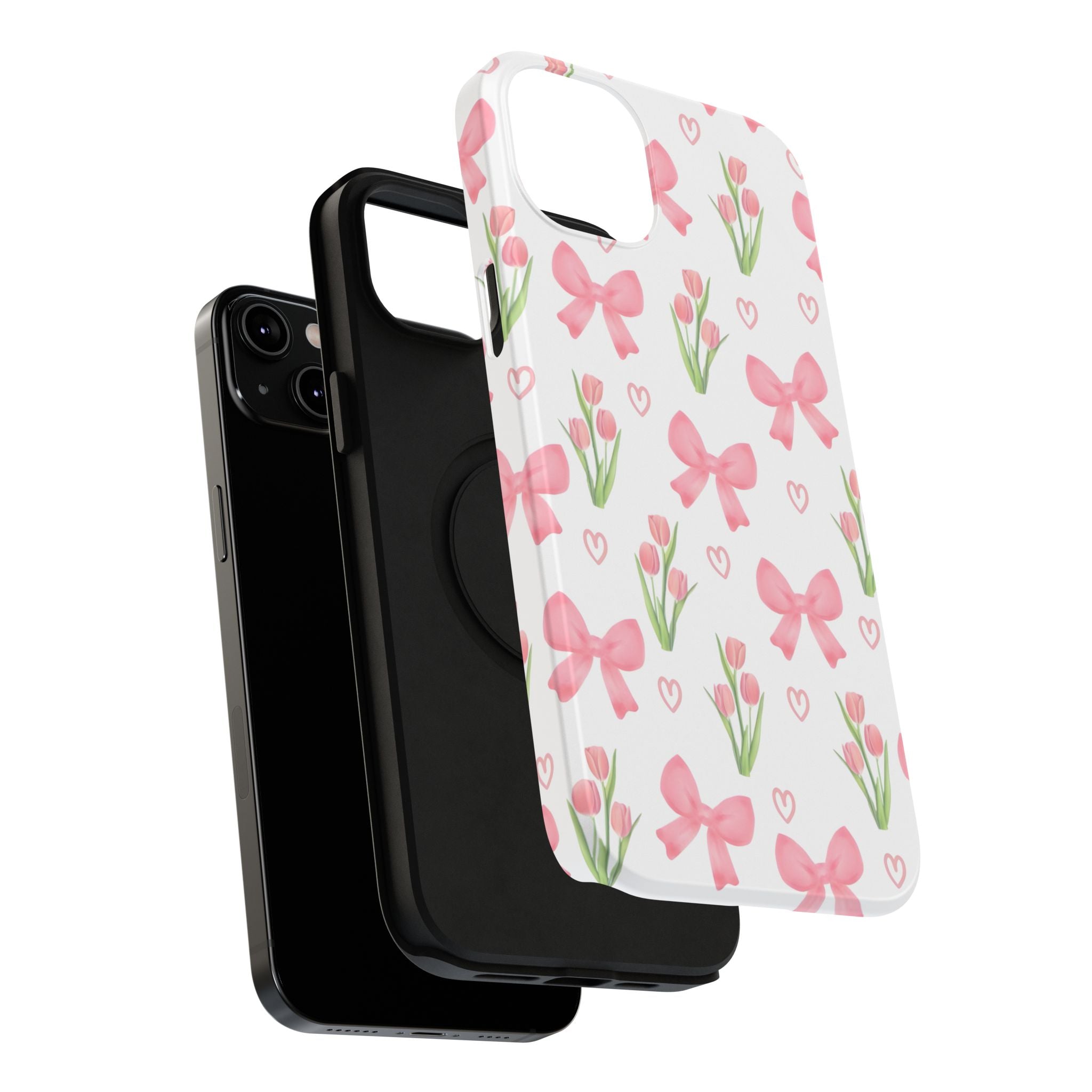 Floral Tough Phone Case, Cute Phone Cover, Gift for Her, Cell Phone Protector, Spring Accessories, Birthday Present, Trendy Design