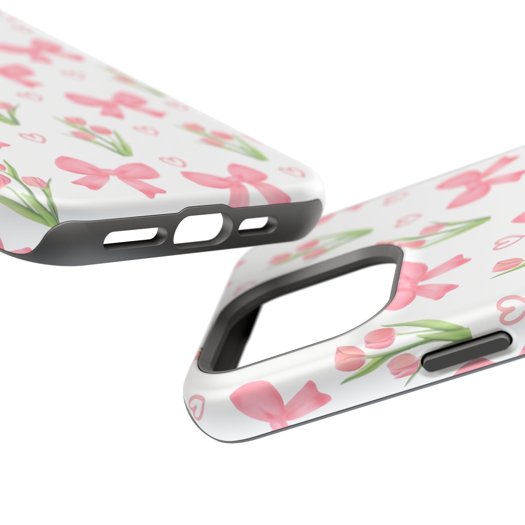 Floral Tough Phone Case, Cute Phone Cover, Gift for Her, Cell Phone Protector, Spring Accessories, Birthday Present, Trendy Design