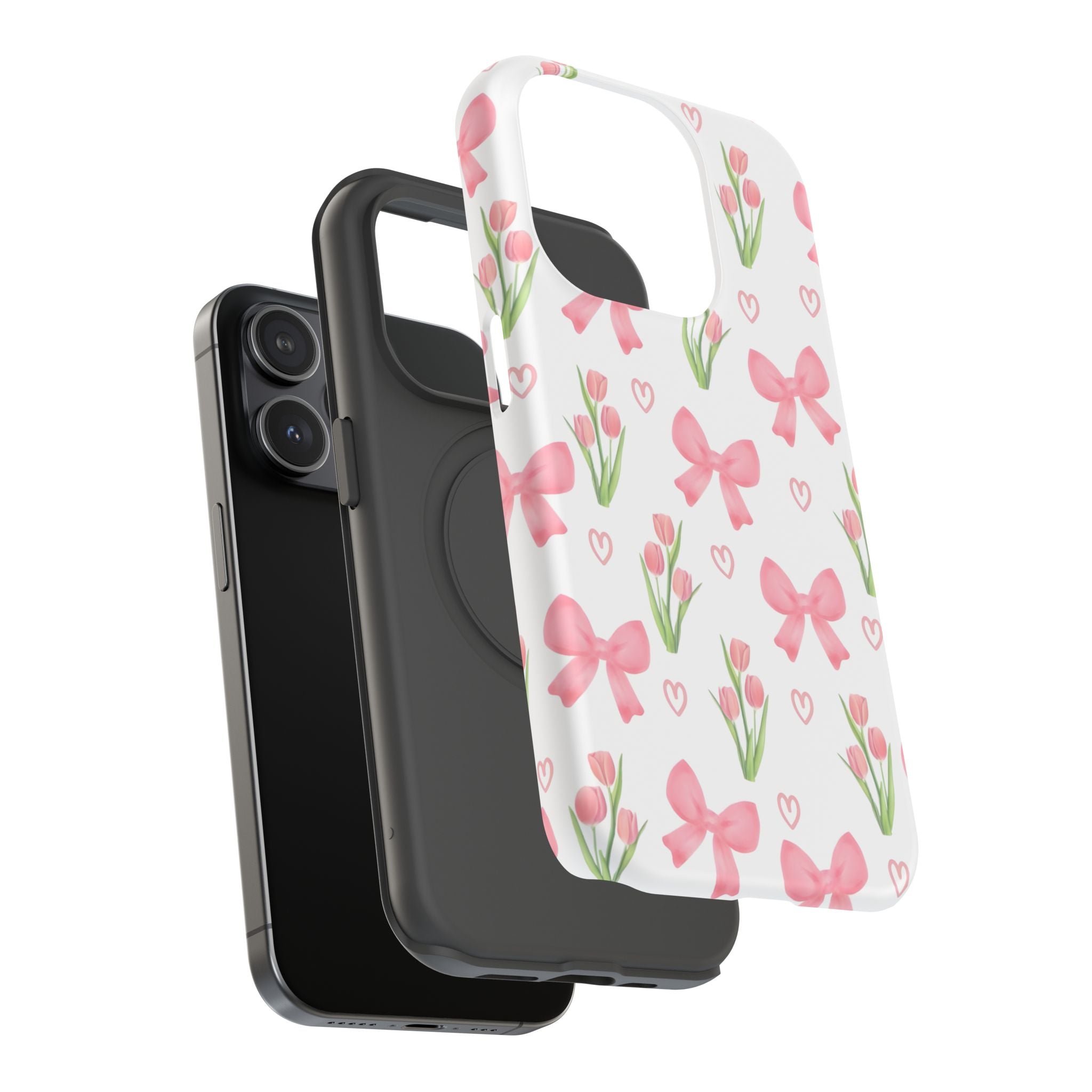 Floral Tough Phone Case, Cute Phone Cover, Gift for Her, Cell Phone Protector, Spring Accessories, Birthday Present, Trendy Design