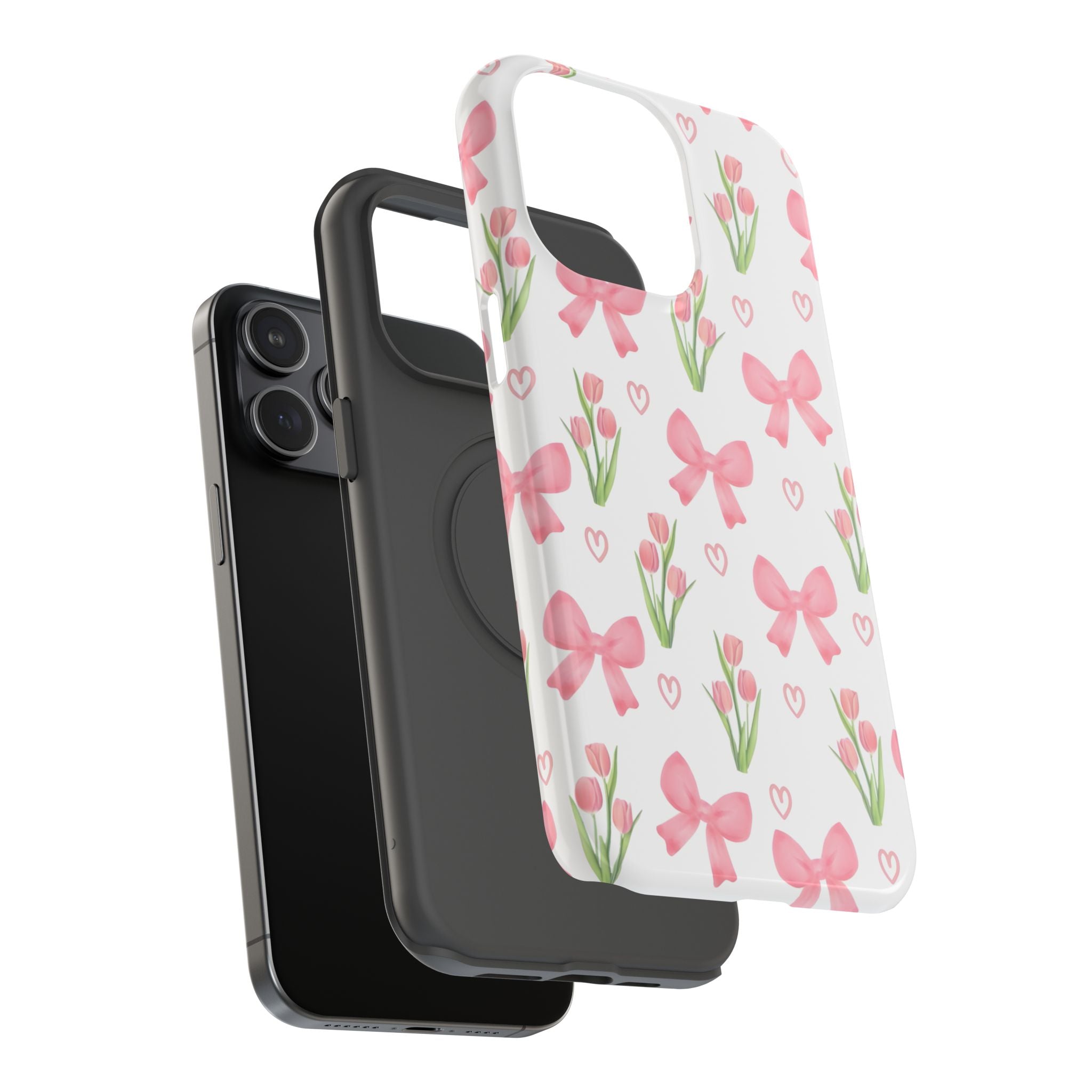 Floral Tough Phone Case, Cute Phone Cover, Gift for Her, Cell Phone Protector, Spring Accessories, Birthday Present, Trendy Design