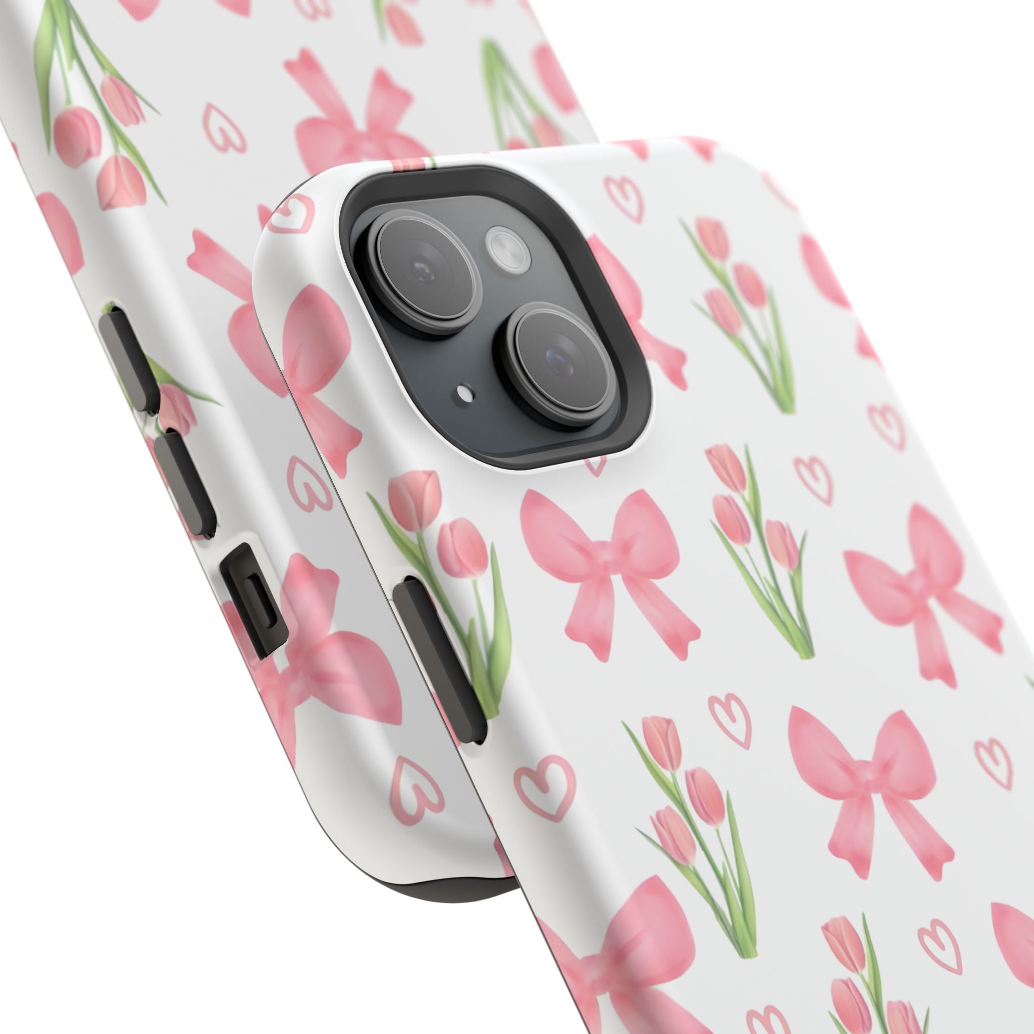 Floral Tough Phone Case, Cute Phone Cover, Gift for Her, Cell Phone Protector, Spring Accessories, Birthday Present, Trendy Design