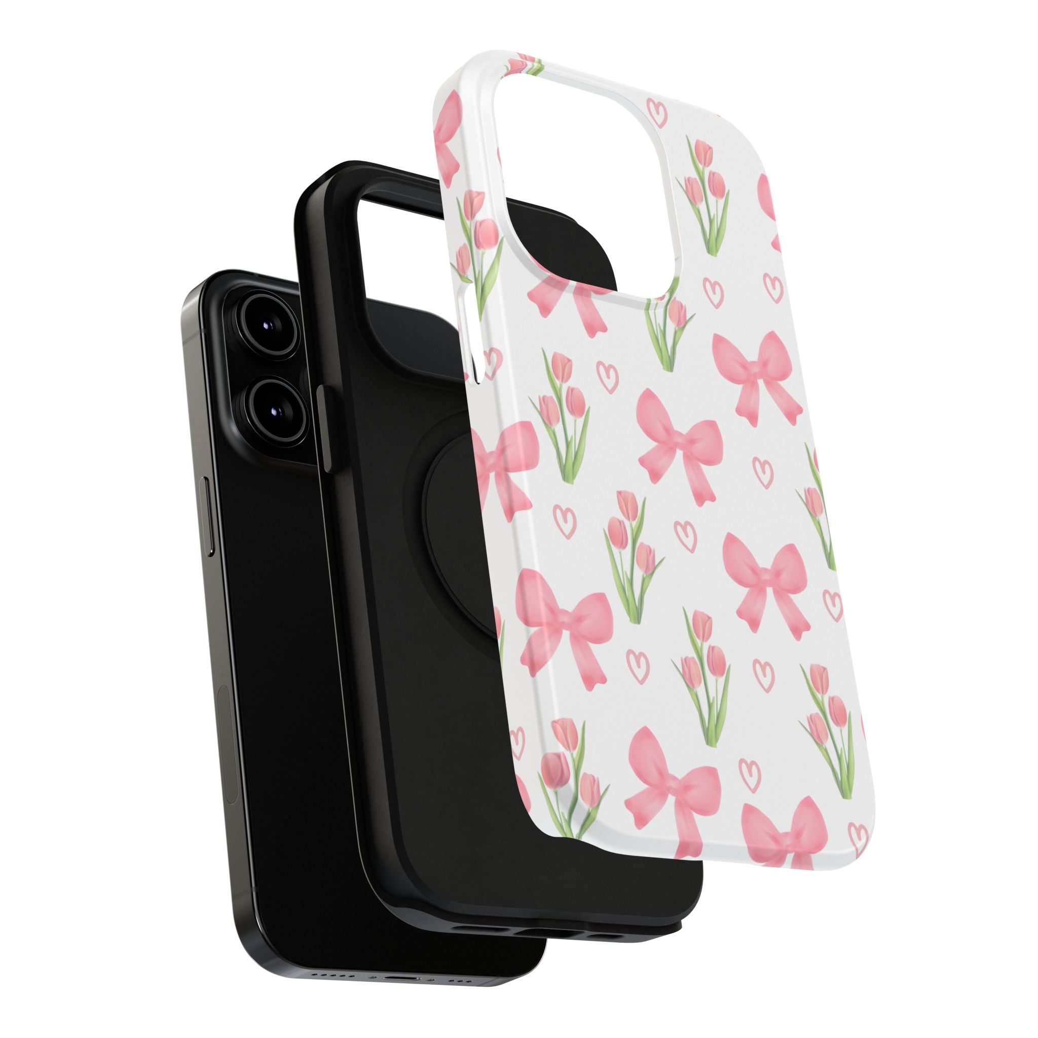 Floral Tough Phone Case, Cute Phone Cover, Gift for Her, Cell Phone Protector, Spring Accessories, Birthday Present, Trendy Design