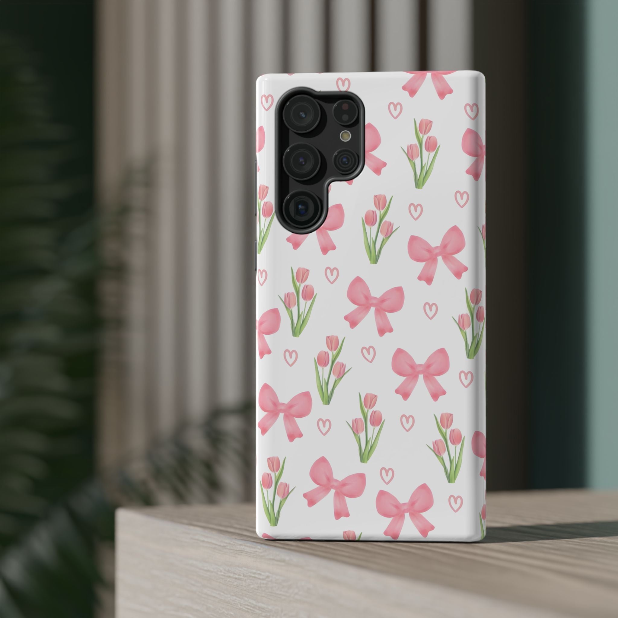 Floral Tough Phone Case, Cute Phone Cover, Gift for Her, Cell Phone Protector, Spring Accessories, Birthday Present, Trendy Design