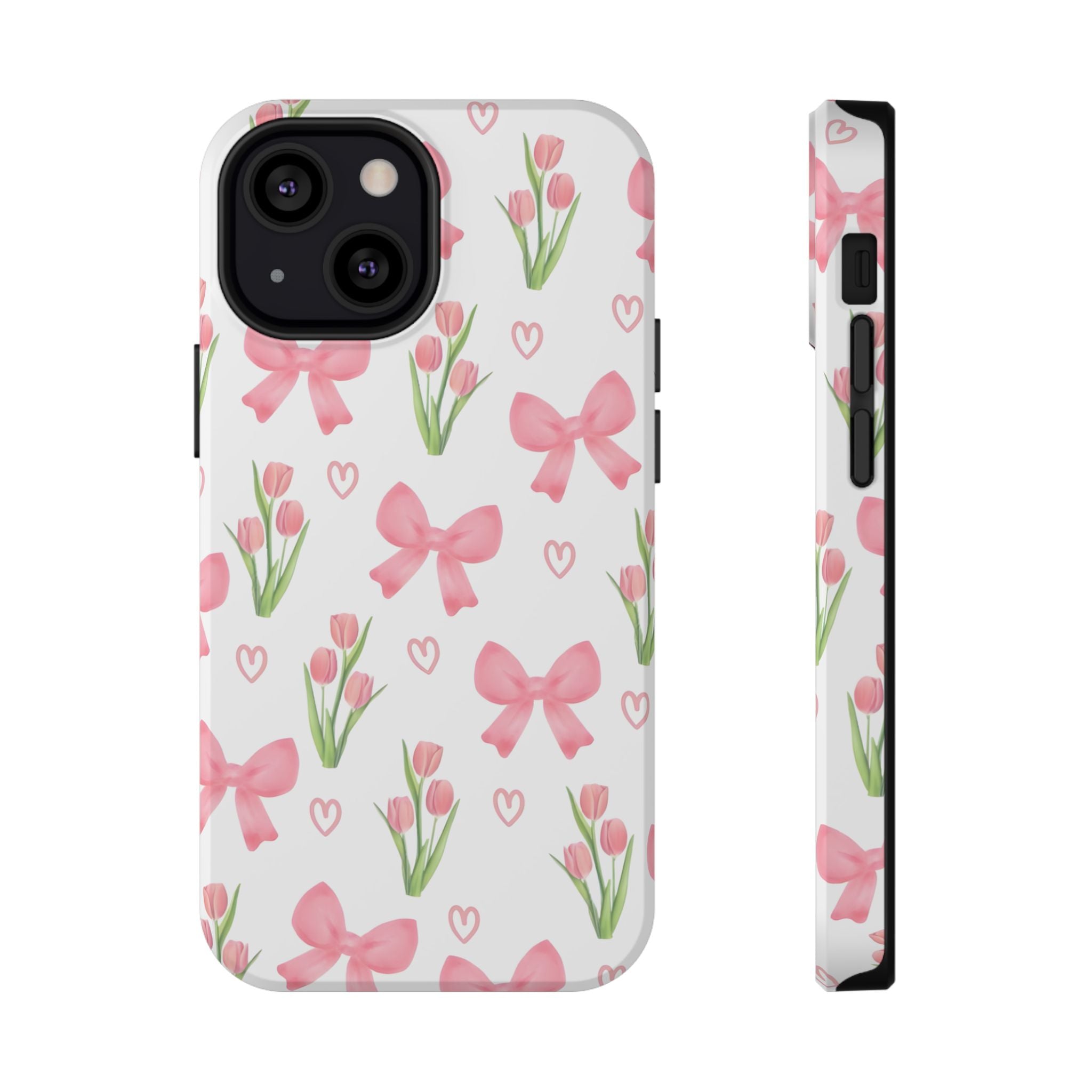 Floral Tough Phone Case, Cute Phone Cover, Gift for Her, Cell Phone Protector, Spring Accessories, Birthday Present, Trendy Design