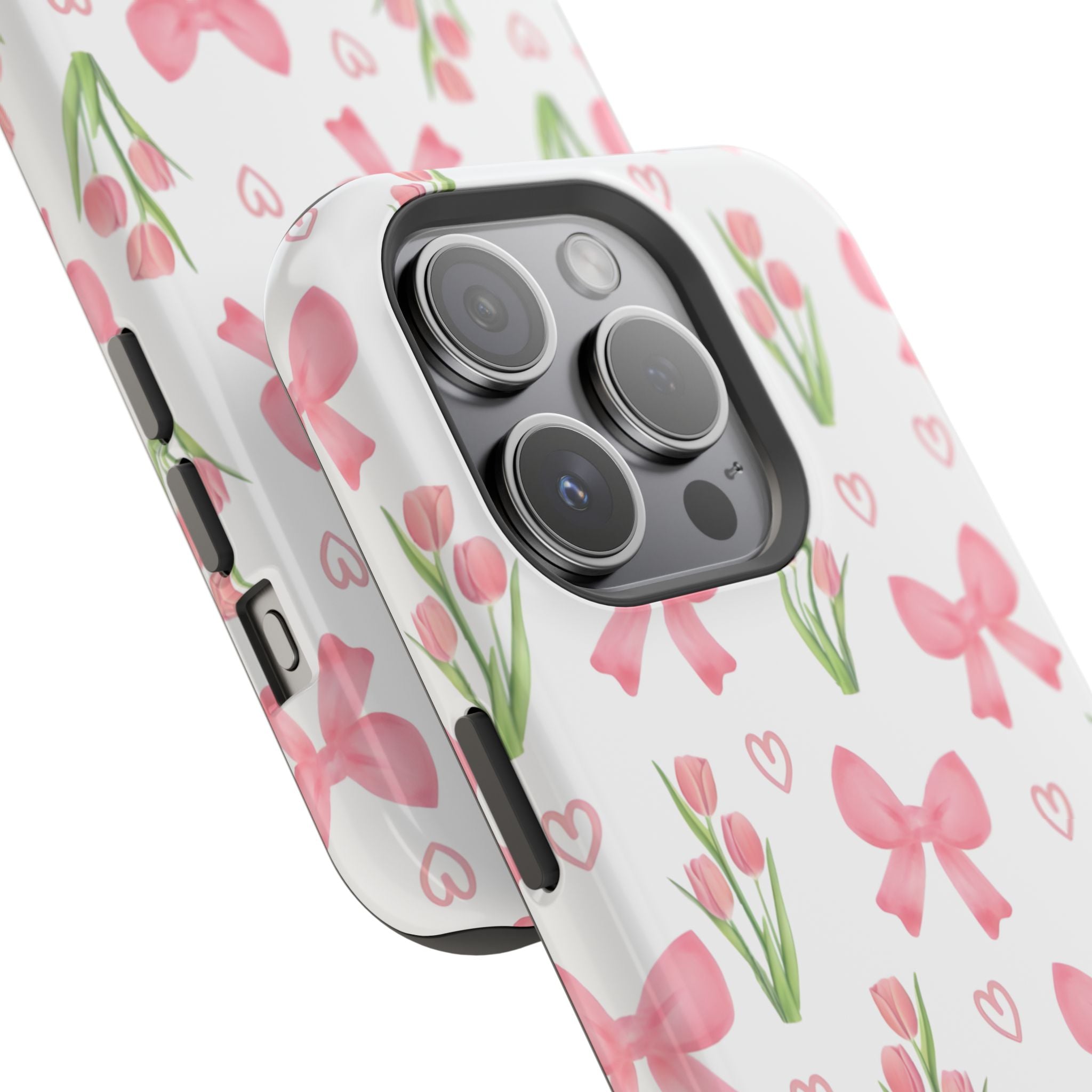 Floral Tough Phone Case, Cute Phone Cover, Gift for Her, Cell Phone Protector, Spring Accessories, Birthday Present, Trendy Design
