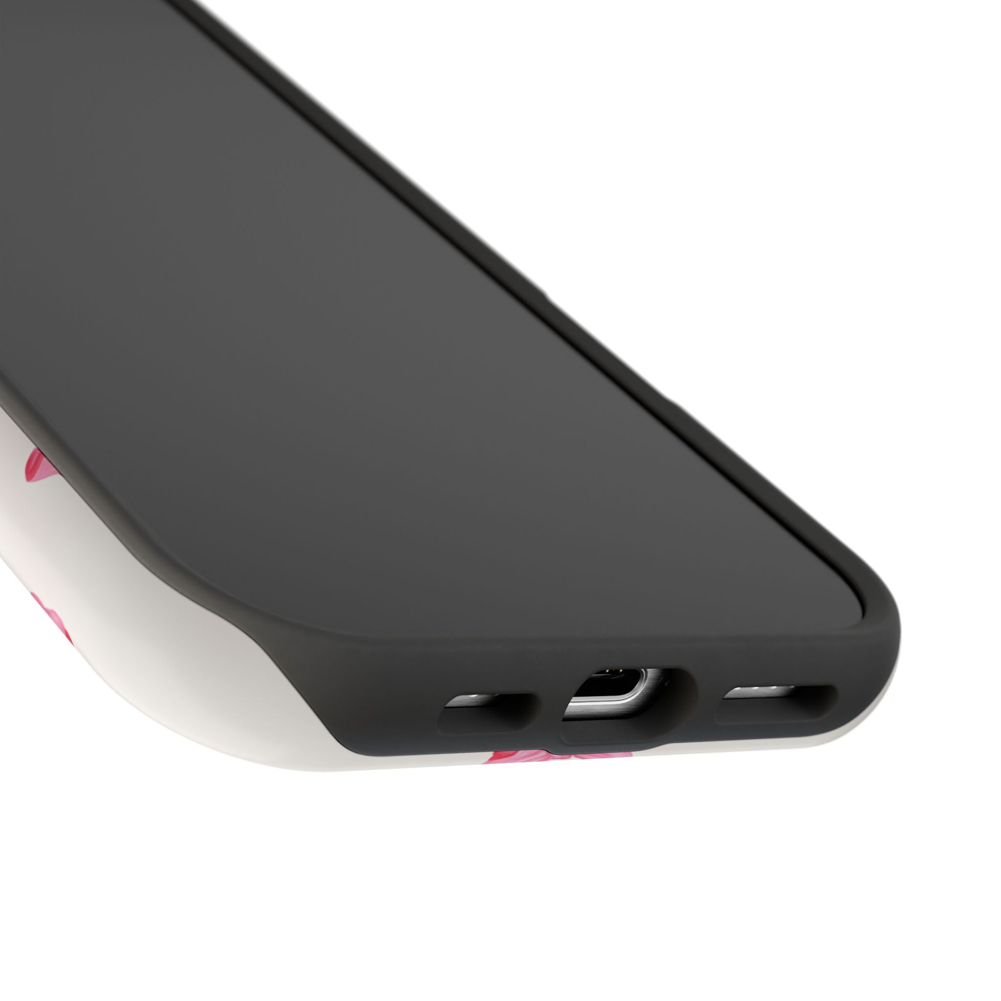 Chic Pink Bow Tough Phone Case - Durable Stylish Protection for Fashion Lovers