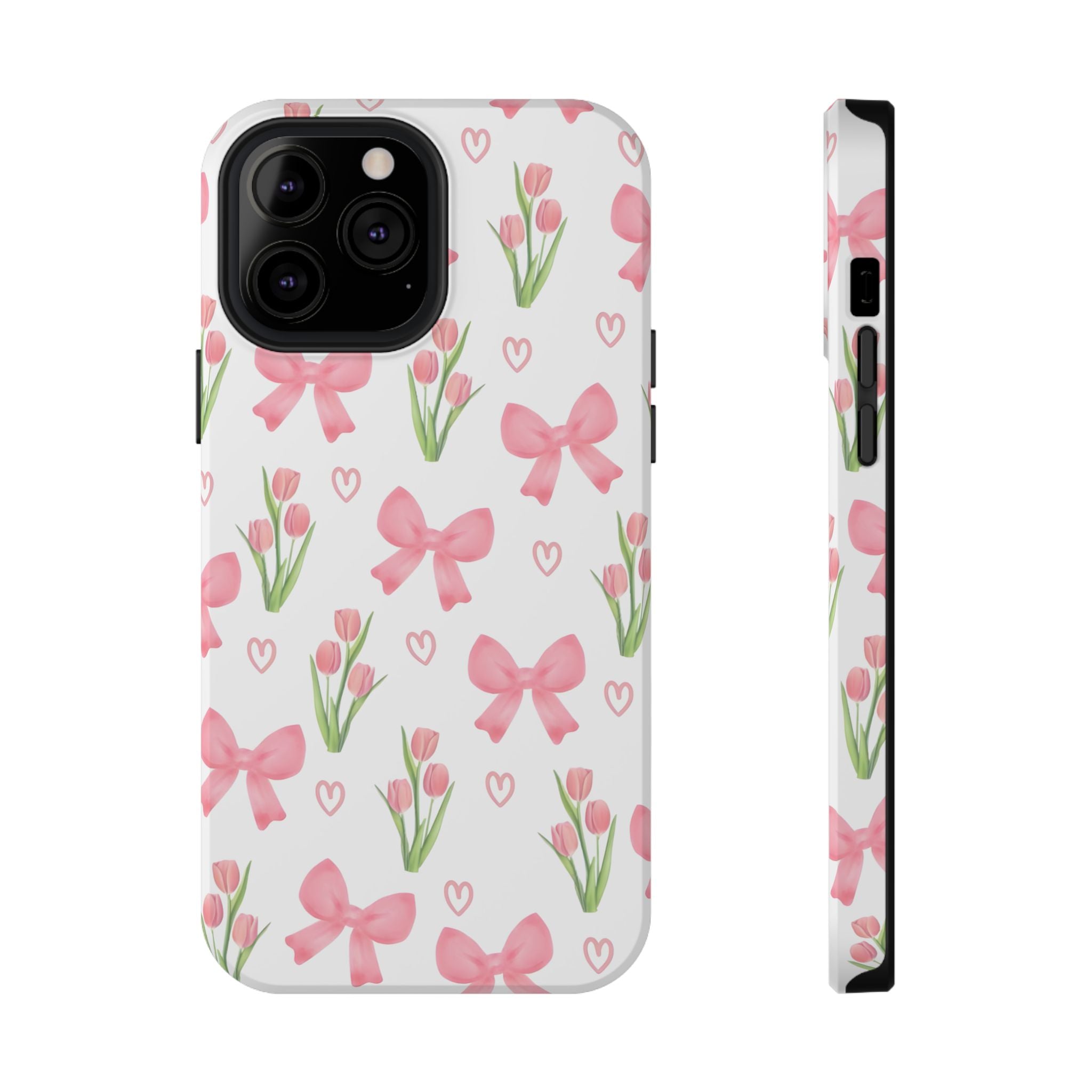 Floral Tough Phone Case, Cute Phone Cover, Gift for Her, Cell Phone Protector, Spring Accessories, Birthday Present, Trendy Design
