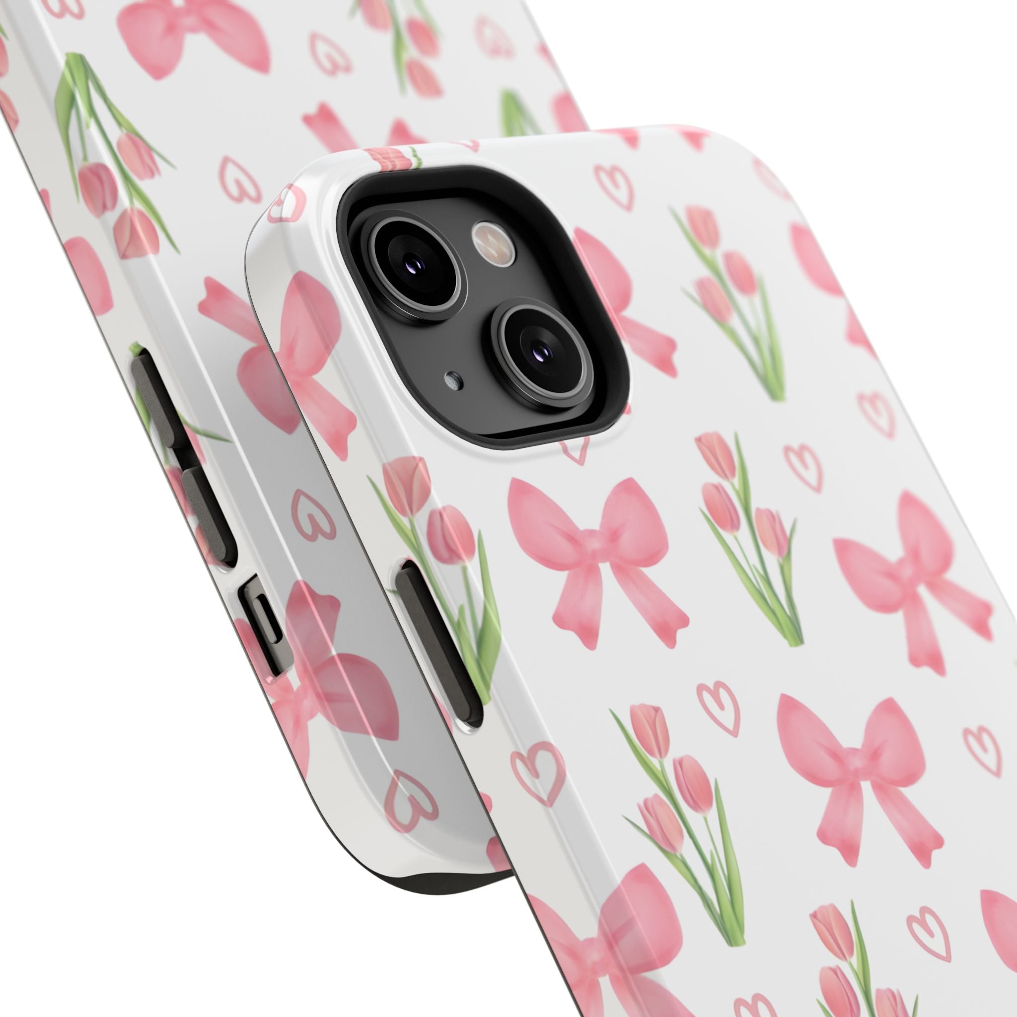 Floral Tough Phone Case, Cute Phone Cover, Gift for Her, Cell Phone Protector, Spring Accessories, Birthday Present, Trendy Design