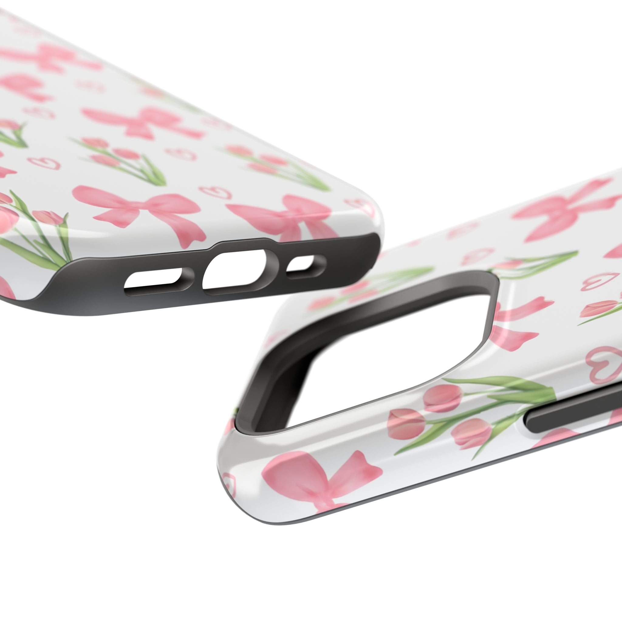 Floral Tough Phone Case, Cute Phone Cover, Gift for Her, Cell Phone Protector, Spring Accessories, Birthday Present, Trendy Design