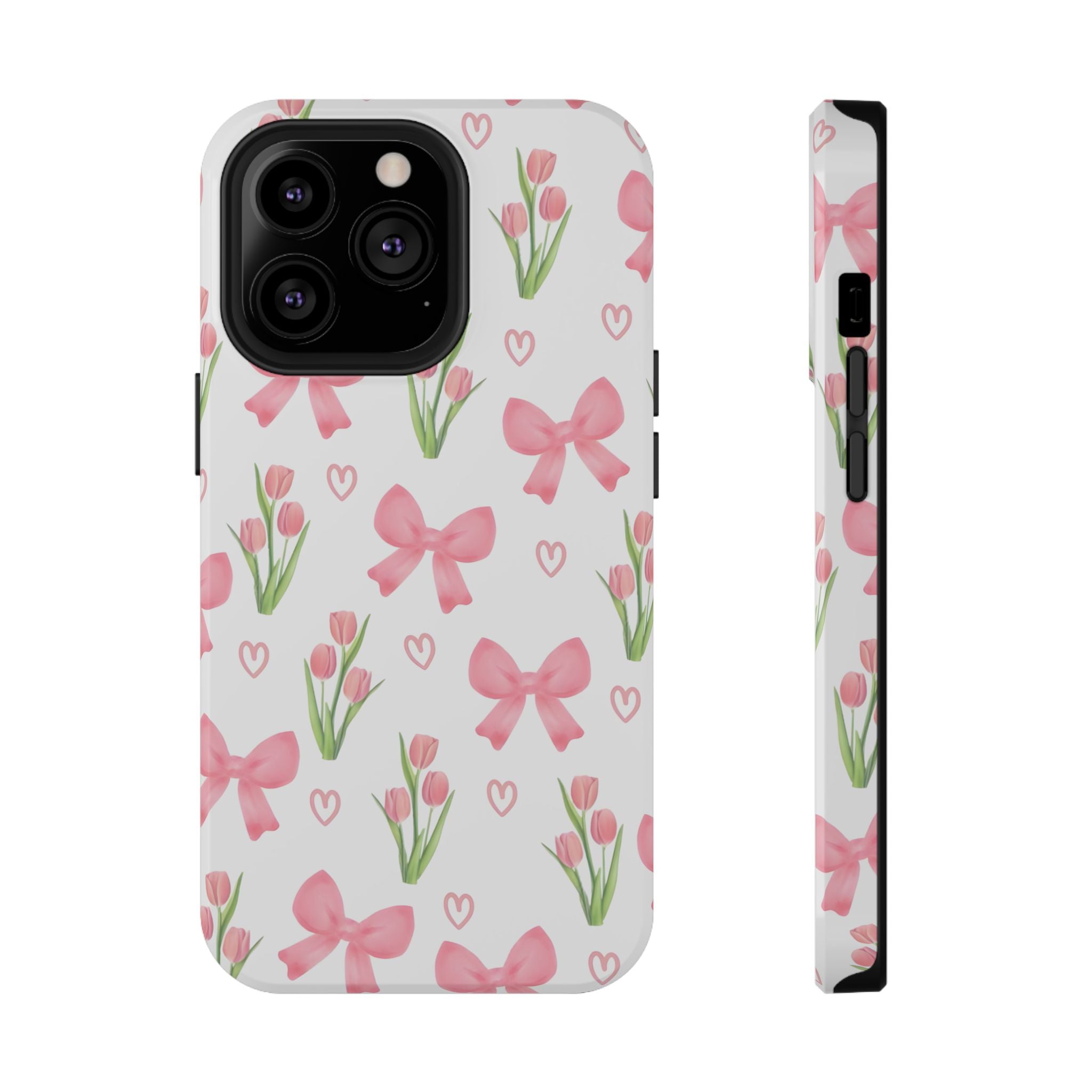 Floral Tough Phone Case, Cute Phone Cover, Gift for Her, Cell Phone Protector, Spring Accessories, Birthday Present, Trendy Design