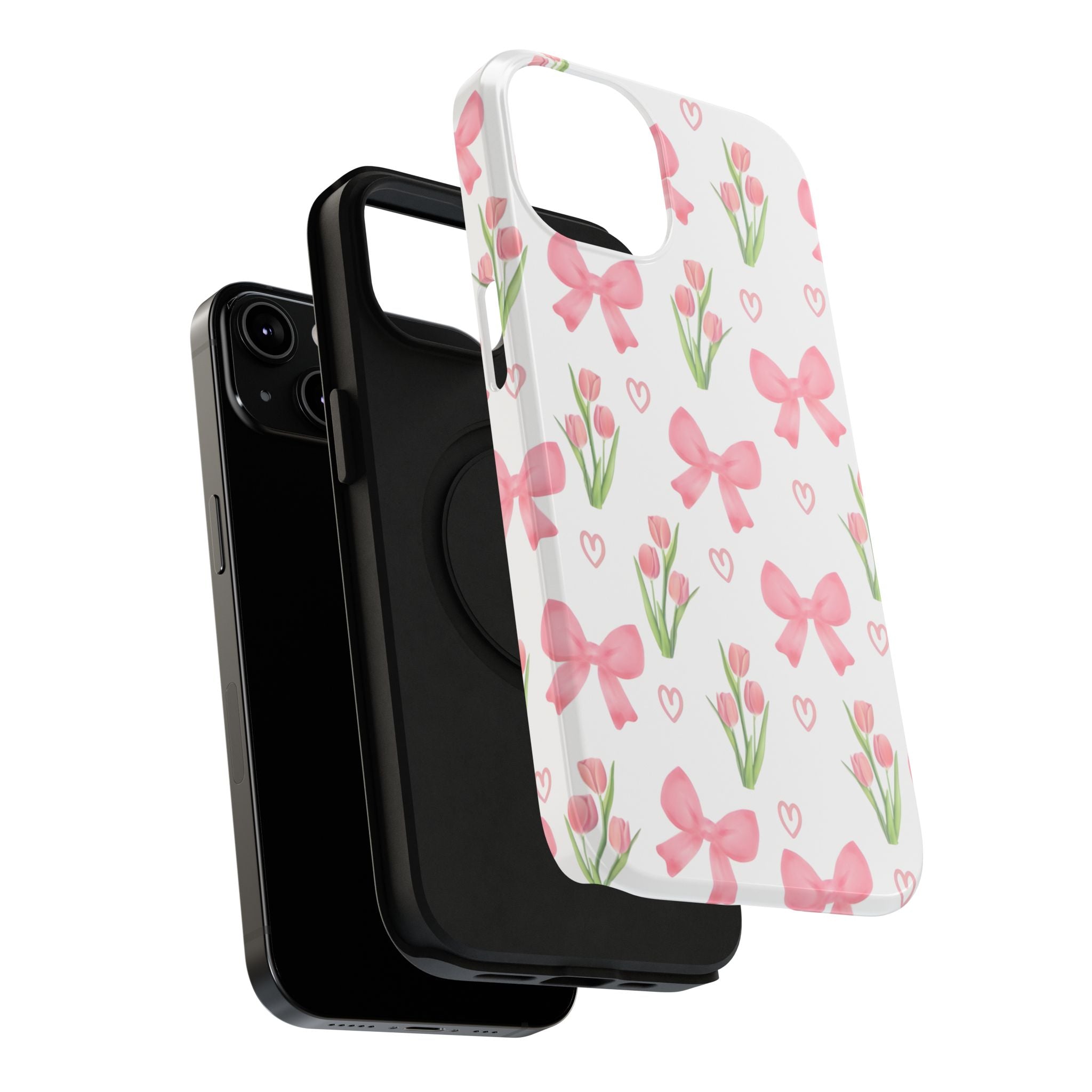 Floral Tough Phone Case, Cute Phone Cover, Gift for Her, Cell Phone Protector, Spring Accessories, Birthday Present, Trendy Design
