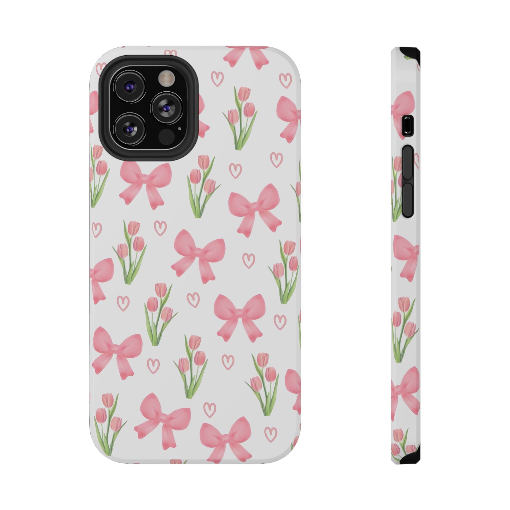 Floral Tough Phone Case, Cute Phone Cover, Gift for Her, Cell Phone Protector, Spring Accessories, Birthday Present, Trendy Design