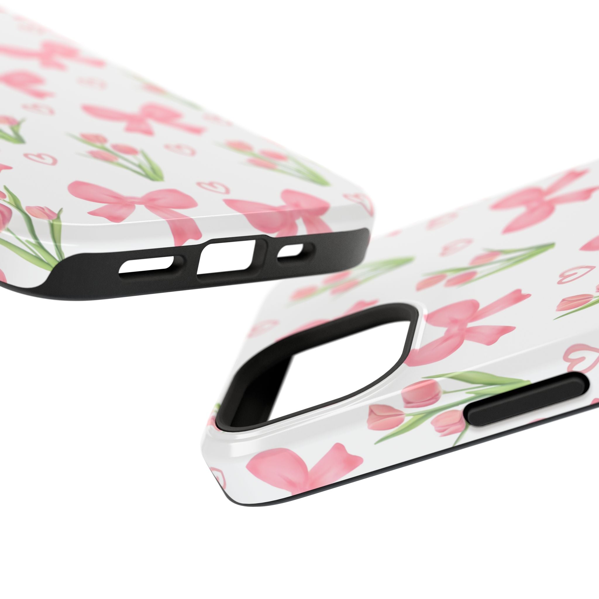 Floral Tough Phone Case, Cute Phone Cover, Gift for Her, Cell Phone Protector, Spring Accessories, Birthday Present, Trendy Design