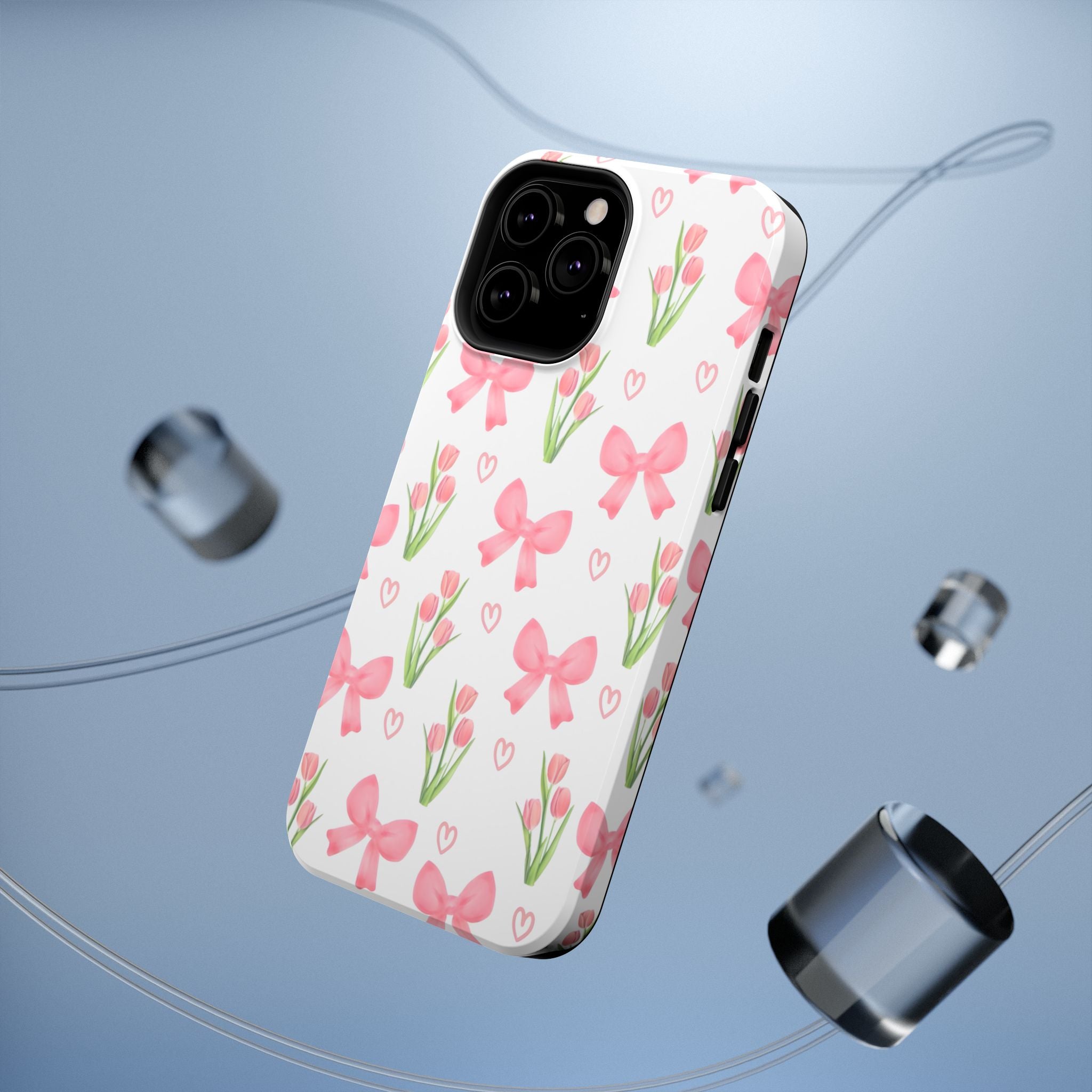 Floral Tough Phone Case, Cute Phone Cover, Gift for Her, Cell Phone Protector, Spring Accessories, Birthday Present, Trendy Design