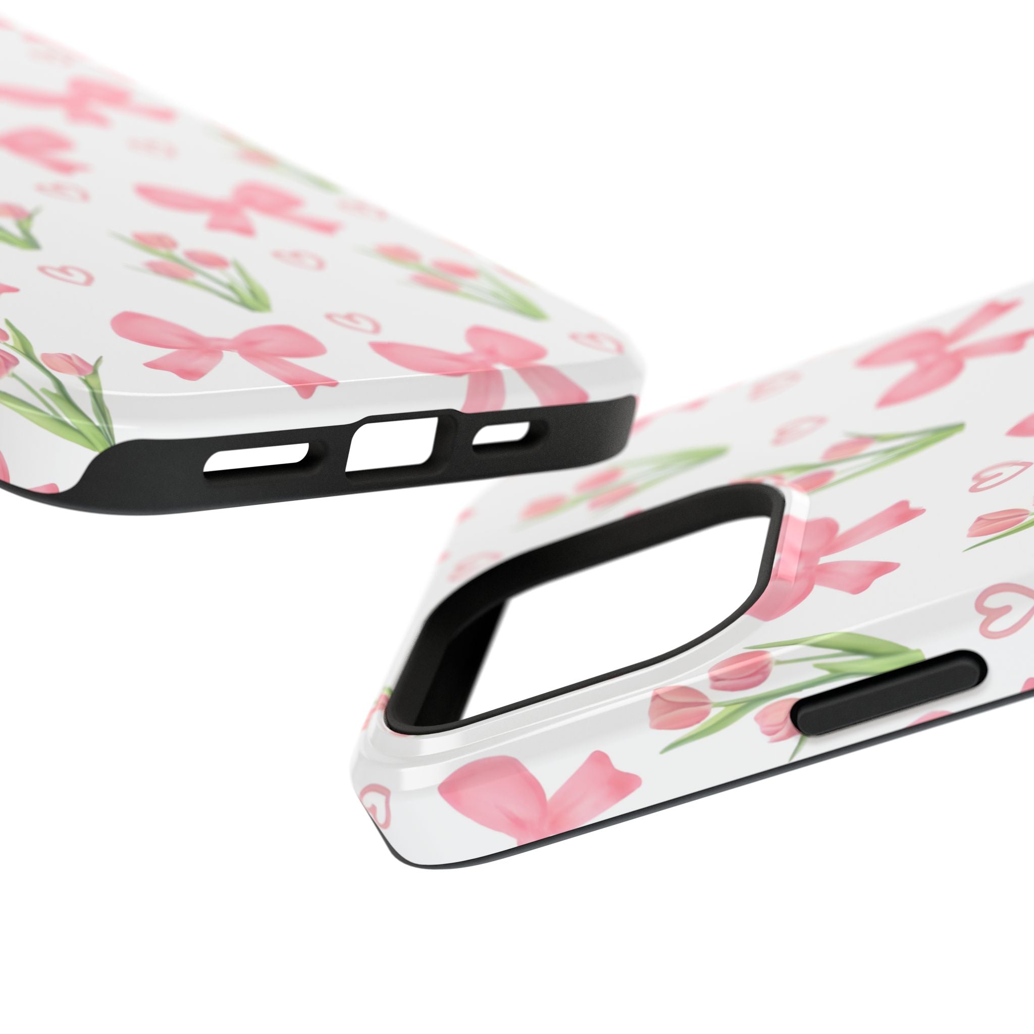 Floral Tough Phone Case, Cute Phone Cover, Gift for Her, Cell Phone Protector, Spring Accessories, Birthday Present, Trendy Design