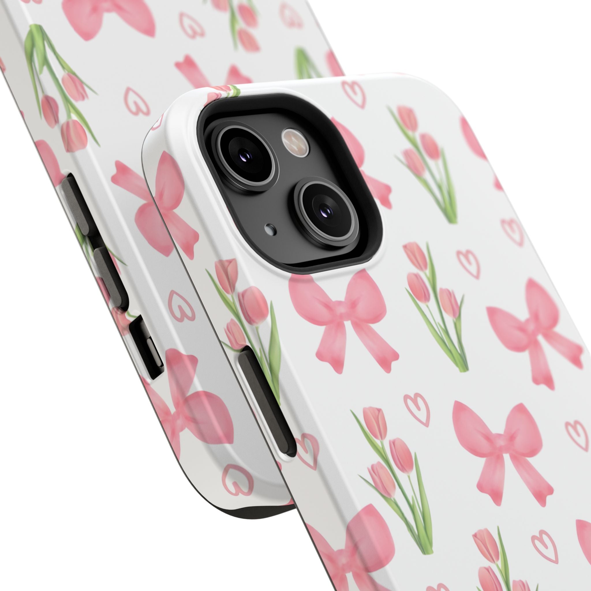 Floral Tough Phone Case, Cute Phone Cover, Gift for Her, Cell Phone Protector, Spring Accessories, Birthday Present, Trendy Design