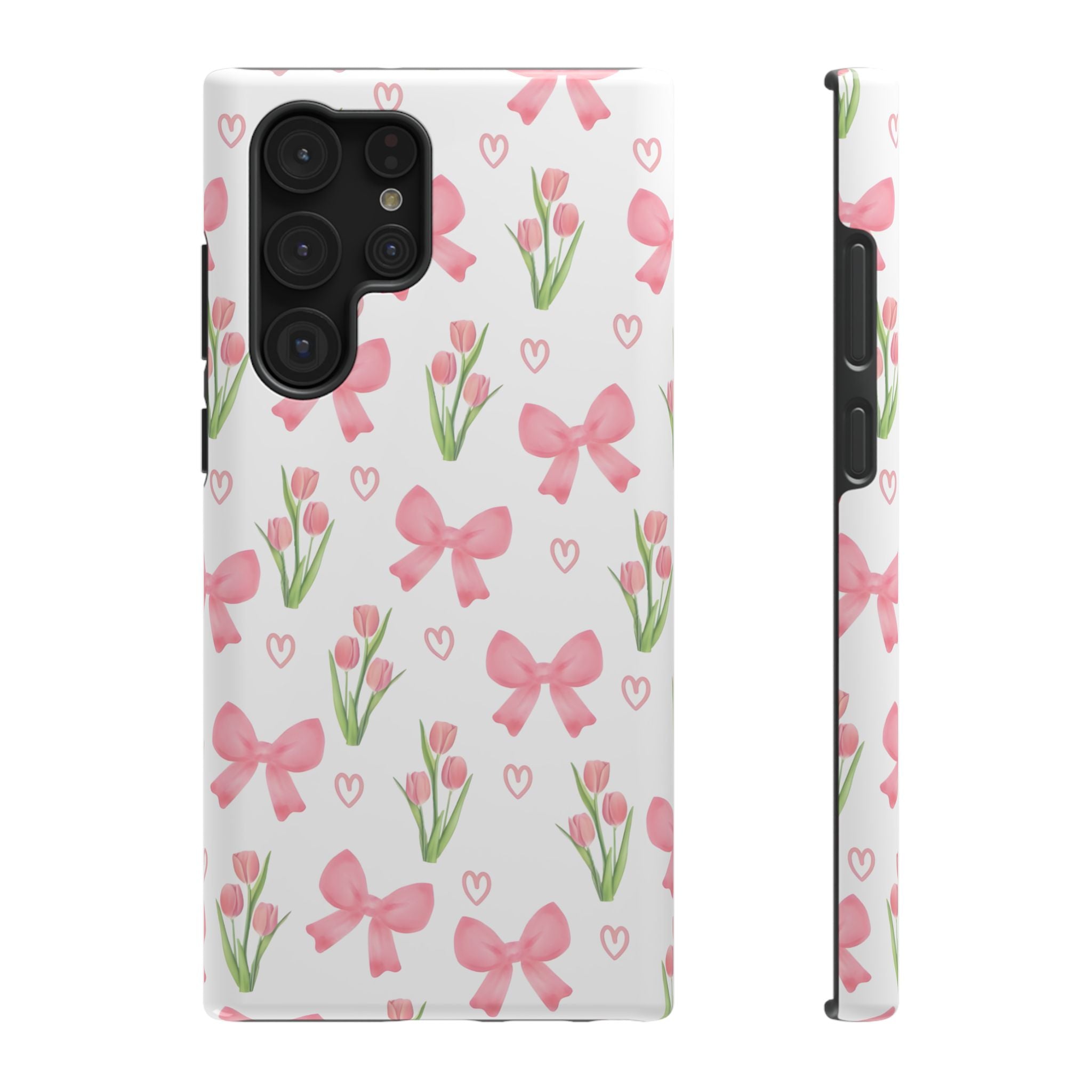 Floral Tough Phone Case, Cute Phone Cover, Gift for Her, Cell Phone Protector, Spring Accessories, Birthday Present, Trendy Design