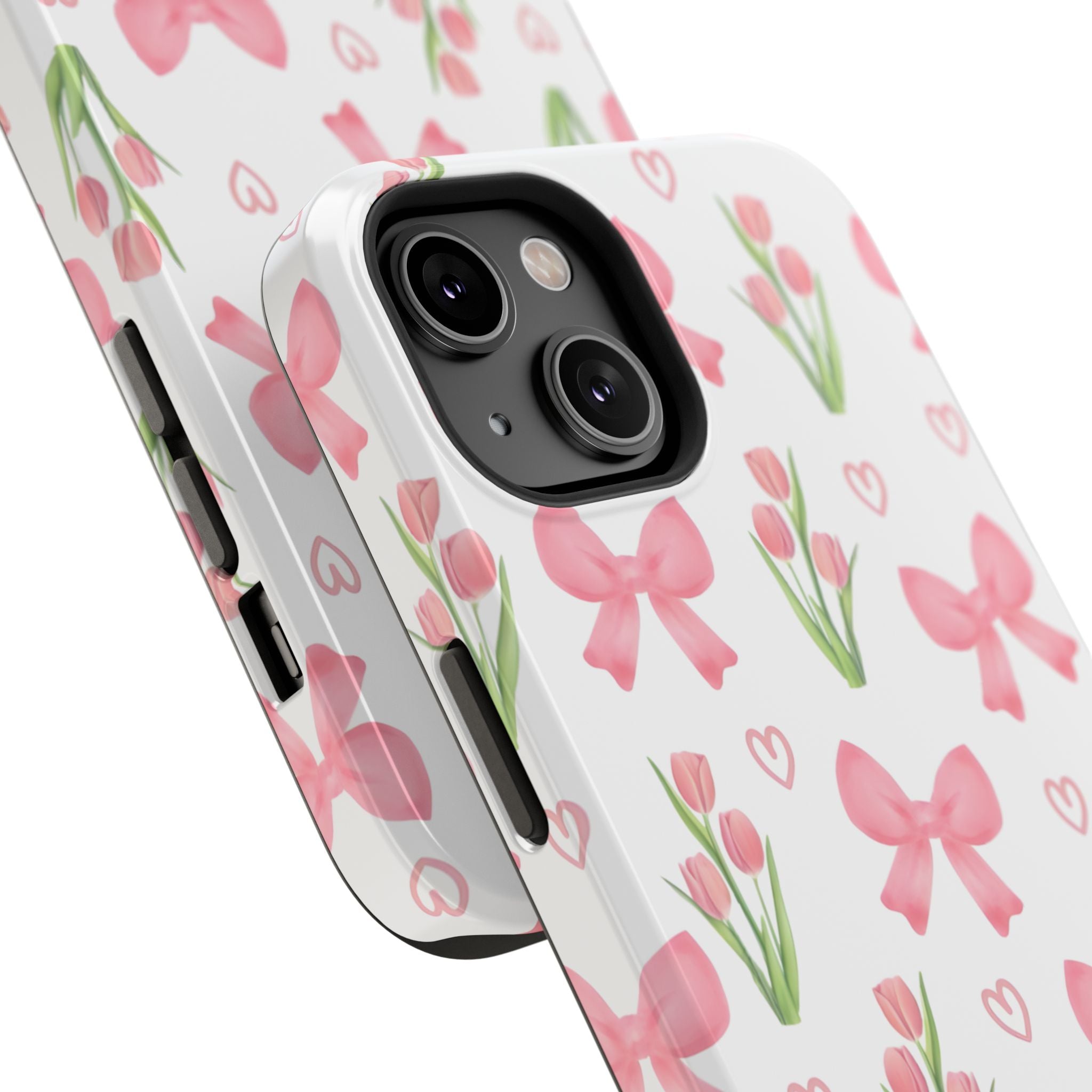 Floral Tough Phone Case, Cute Phone Cover, Gift for Her, Cell Phone Protector, Spring Accessories, Birthday Present, Trendy Design