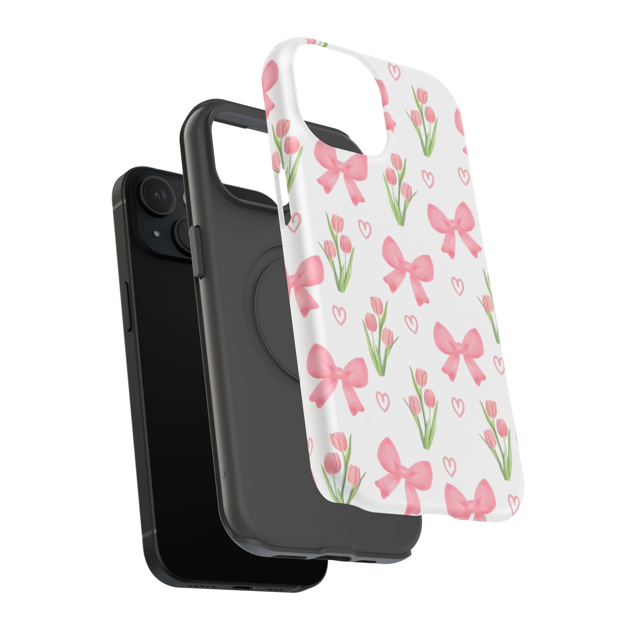 Floral Tough Phone Case, Cute Phone Cover, Gift for Her, Cell Phone Protector, Spring Accessories, Birthday Present, Trendy Design