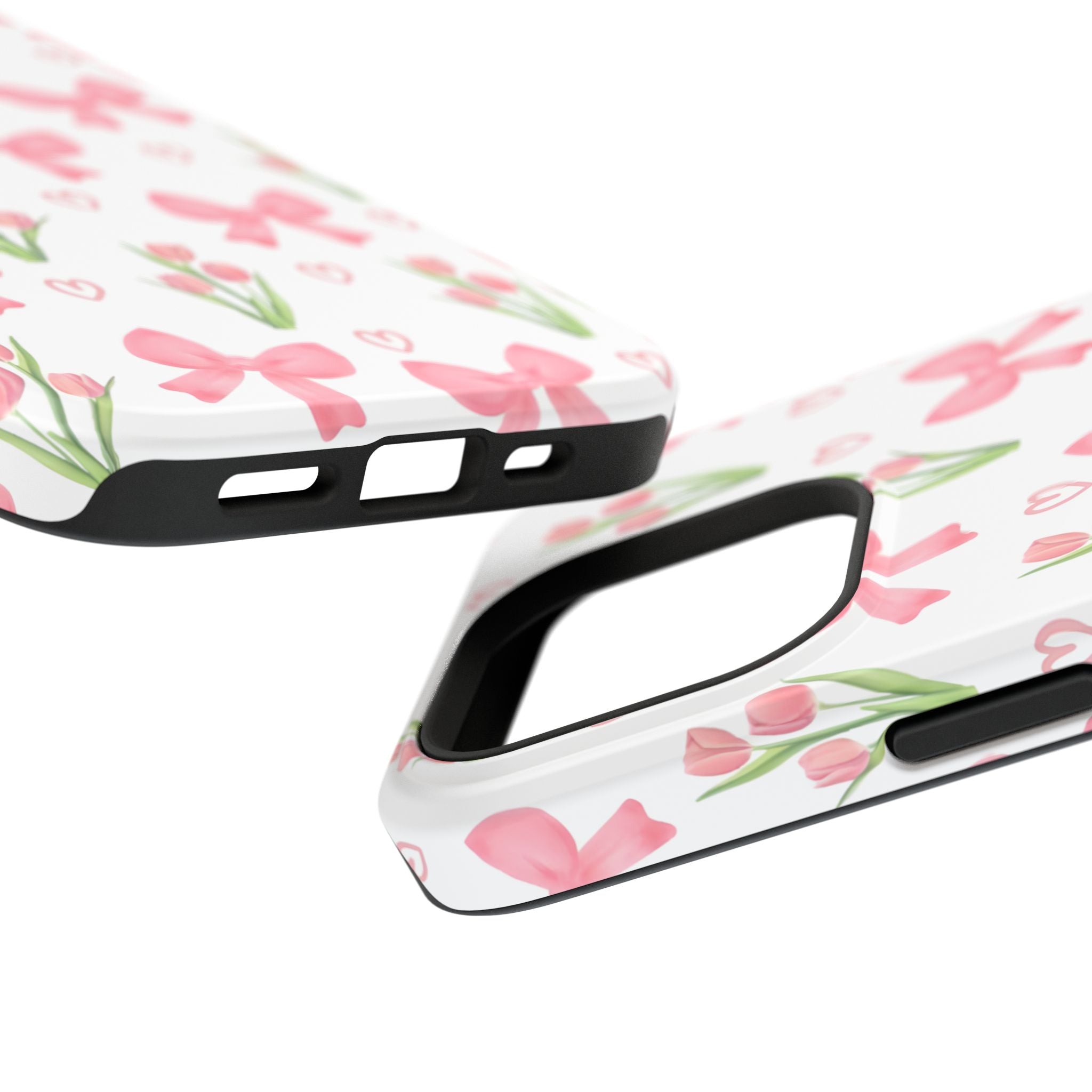 Floral Tough Phone Case, Cute Phone Cover, Gift for Her, Cell Phone Protector, Spring Accessories, Birthday Present, Trendy Design