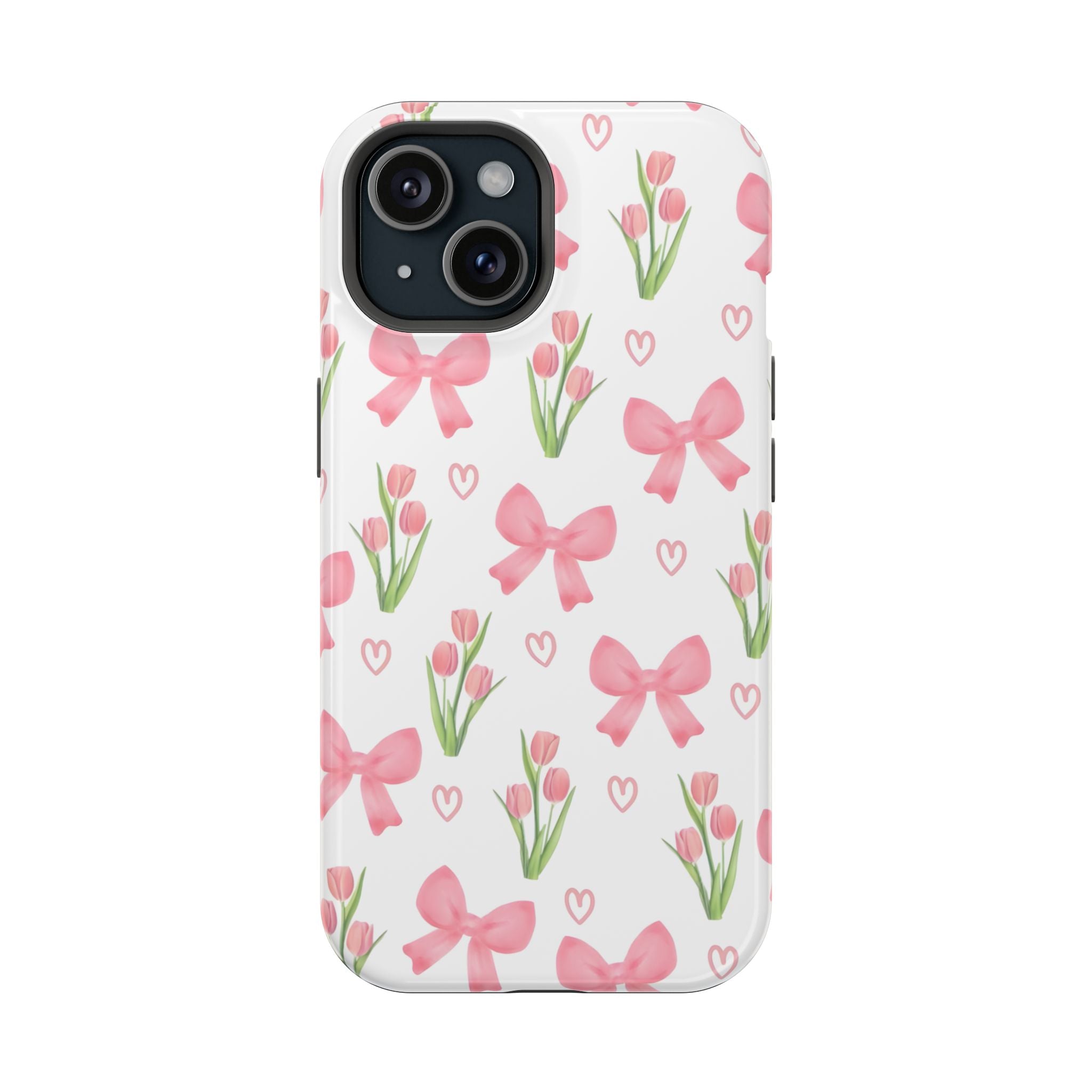 Floral Tough Phone Case, Cute Phone Cover, Gift for Her, Cell Phone Protector, Spring Accessories, Birthday Present, Trendy Design