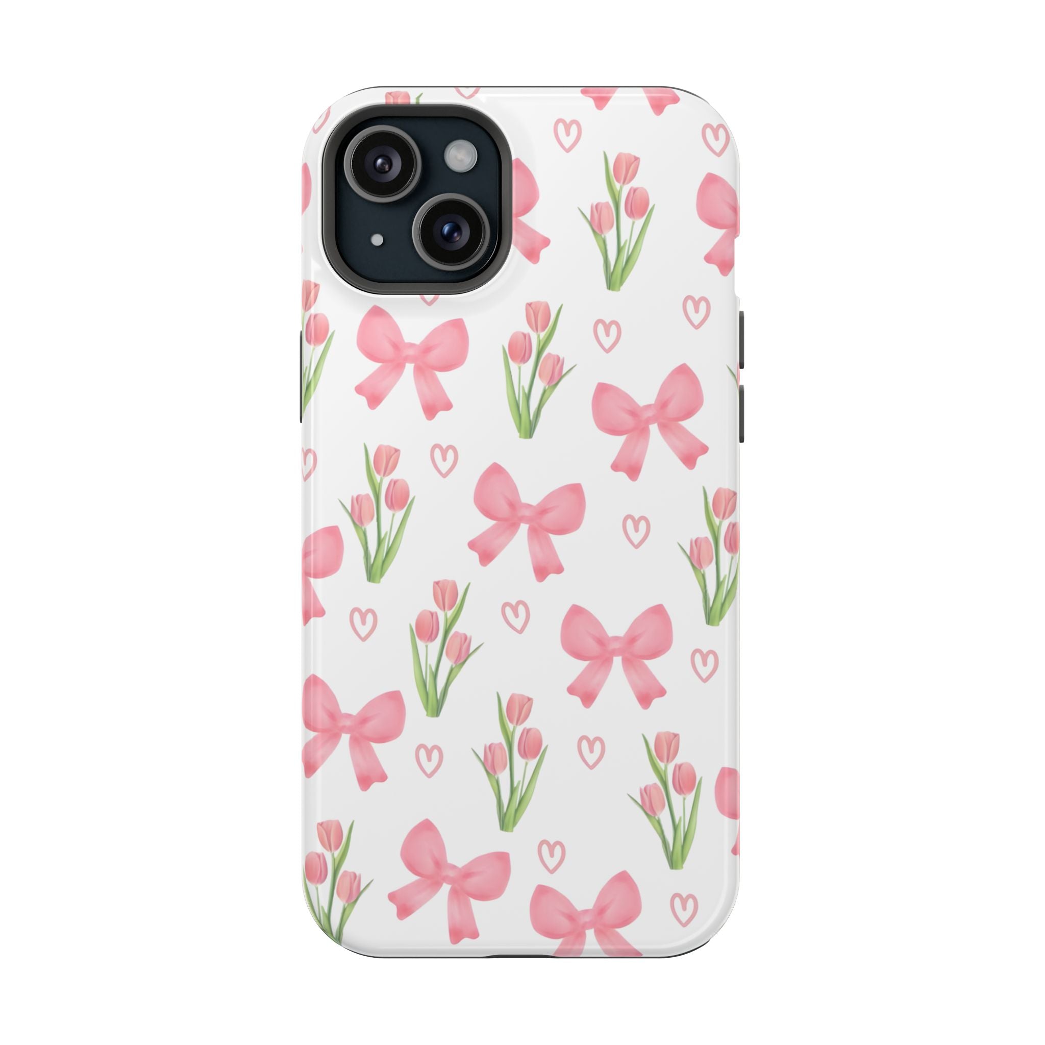 Floral Tough Phone Case, Cute Phone Cover, Gift for Her, Cell Phone Protector, Spring Accessories, Birthday Present, Trendy Design