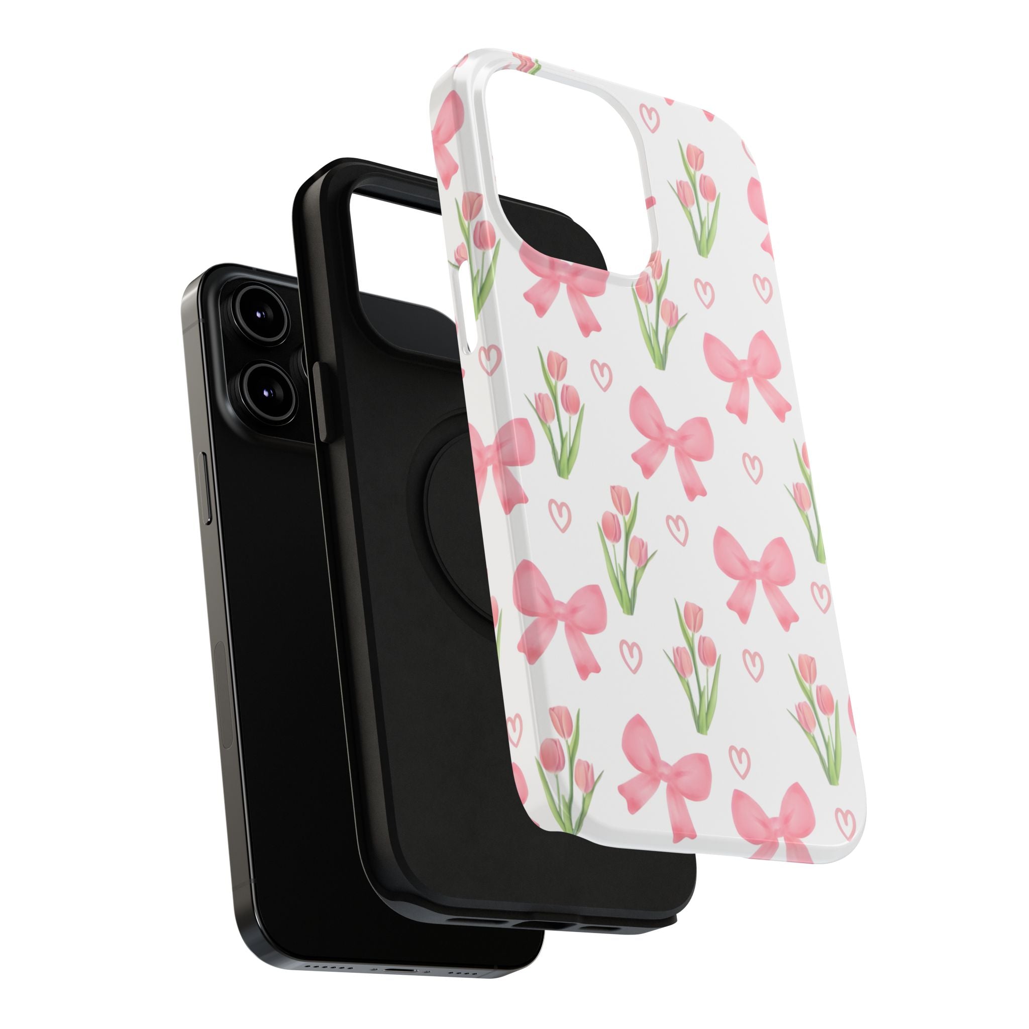 Floral Tough Phone Case, Cute Phone Cover, Gift for Her, Cell Phone Protector, Spring Accessories, Birthday Present, Trendy Design