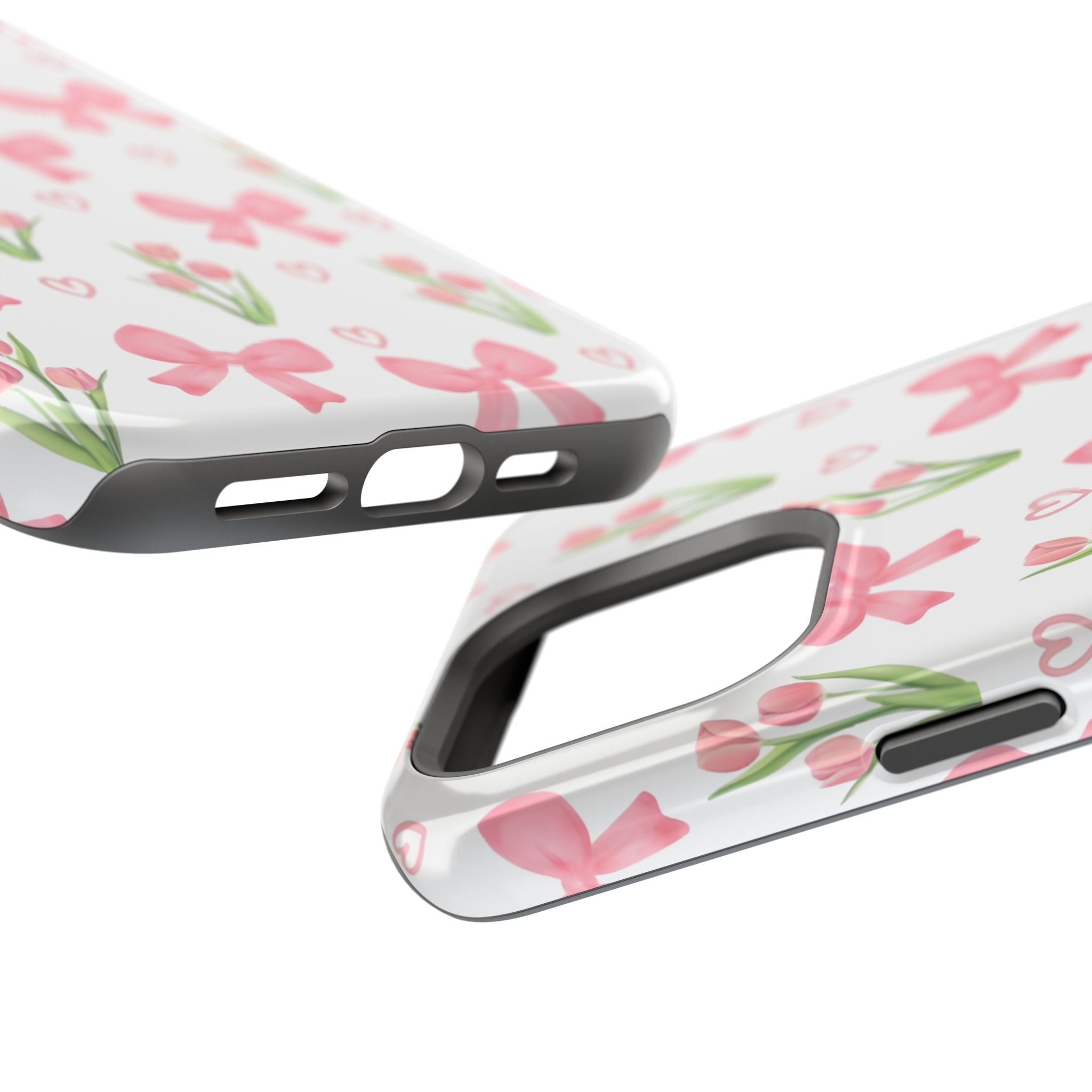 Floral Tough Phone Case, Cute Phone Cover, Gift for Her, Cell Phone Protector, Spring Accessories, Birthday Present, Trendy Design