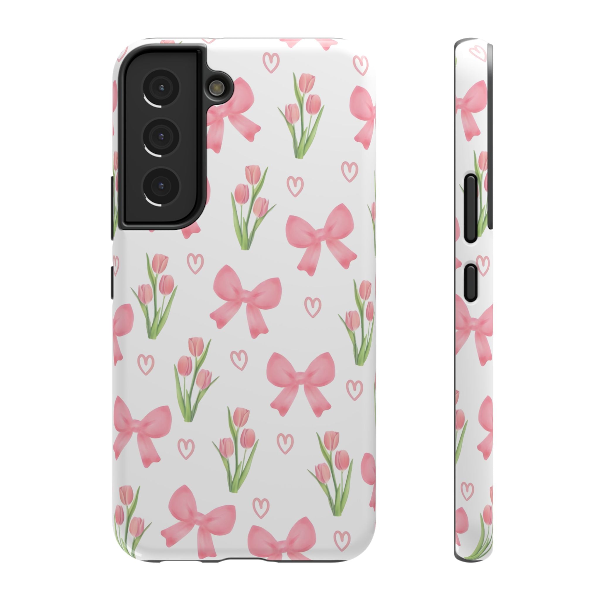 Floral Tough Phone Case, Cute Phone Cover, Gift for Her, Cell Phone Protector, Spring Accessories, Birthday Present, Trendy Design