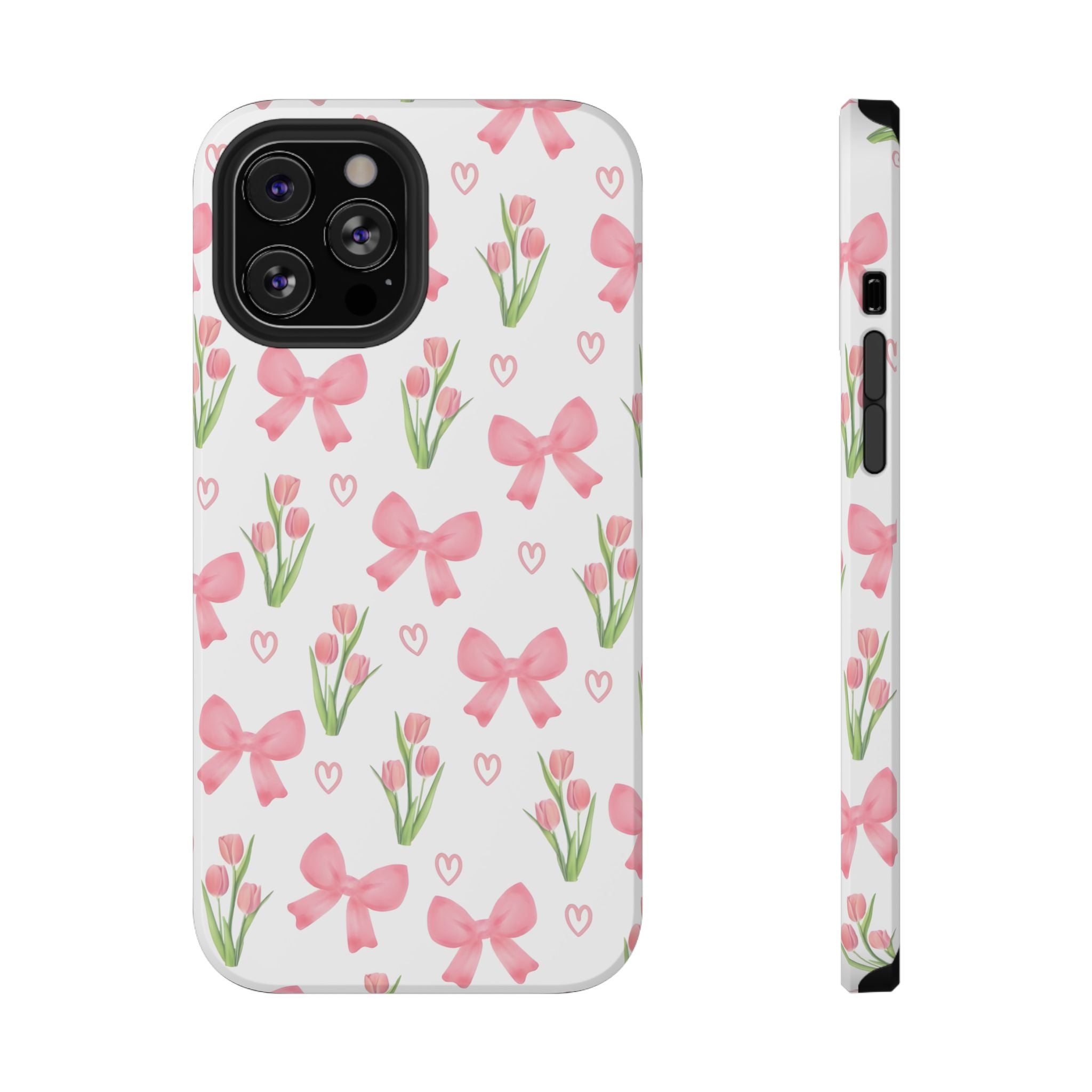 Floral Tough Phone Case, Cute Phone Cover, Gift for Her, Cell Phone Protector, Spring Accessories, Birthday Present, Trendy Design
