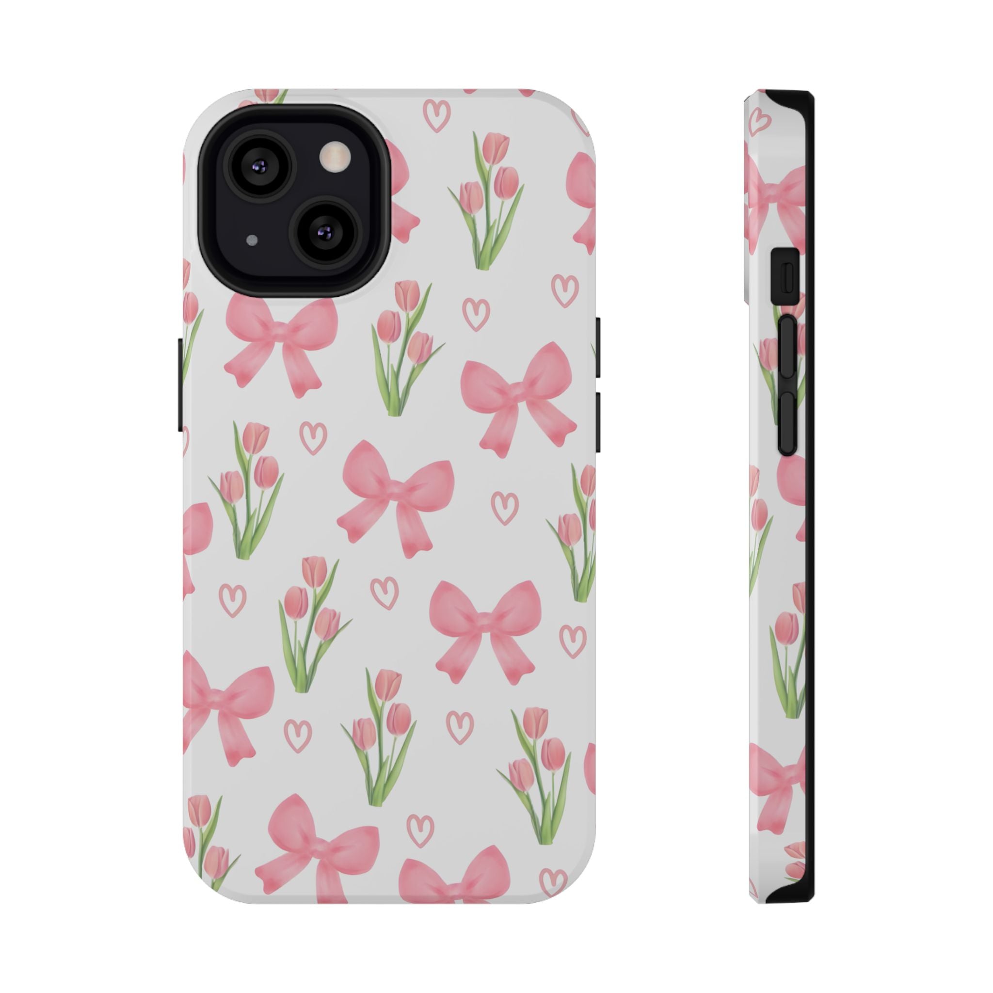 Floral Tough Phone Case, Cute Phone Cover, Gift for Her, Cell Phone Protector, Spring Accessories, Birthday Present, Trendy Design