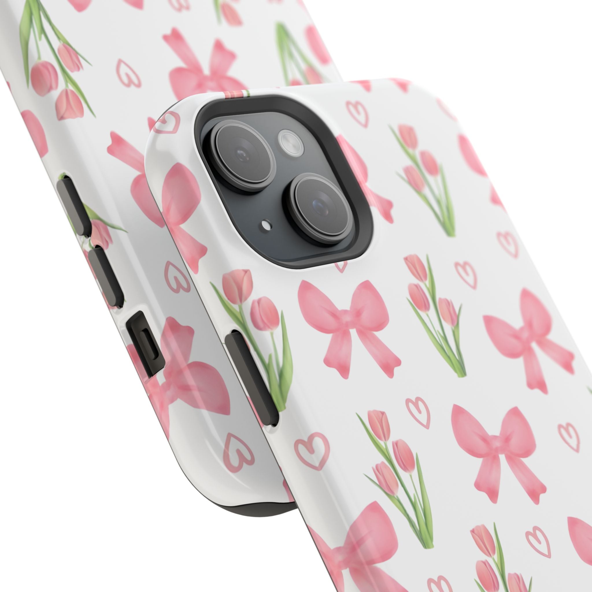 Floral Tough Phone Case, Cute Phone Cover, Gift for Her, Cell Phone Protector, Spring Accessories, Birthday Present, Trendy Design