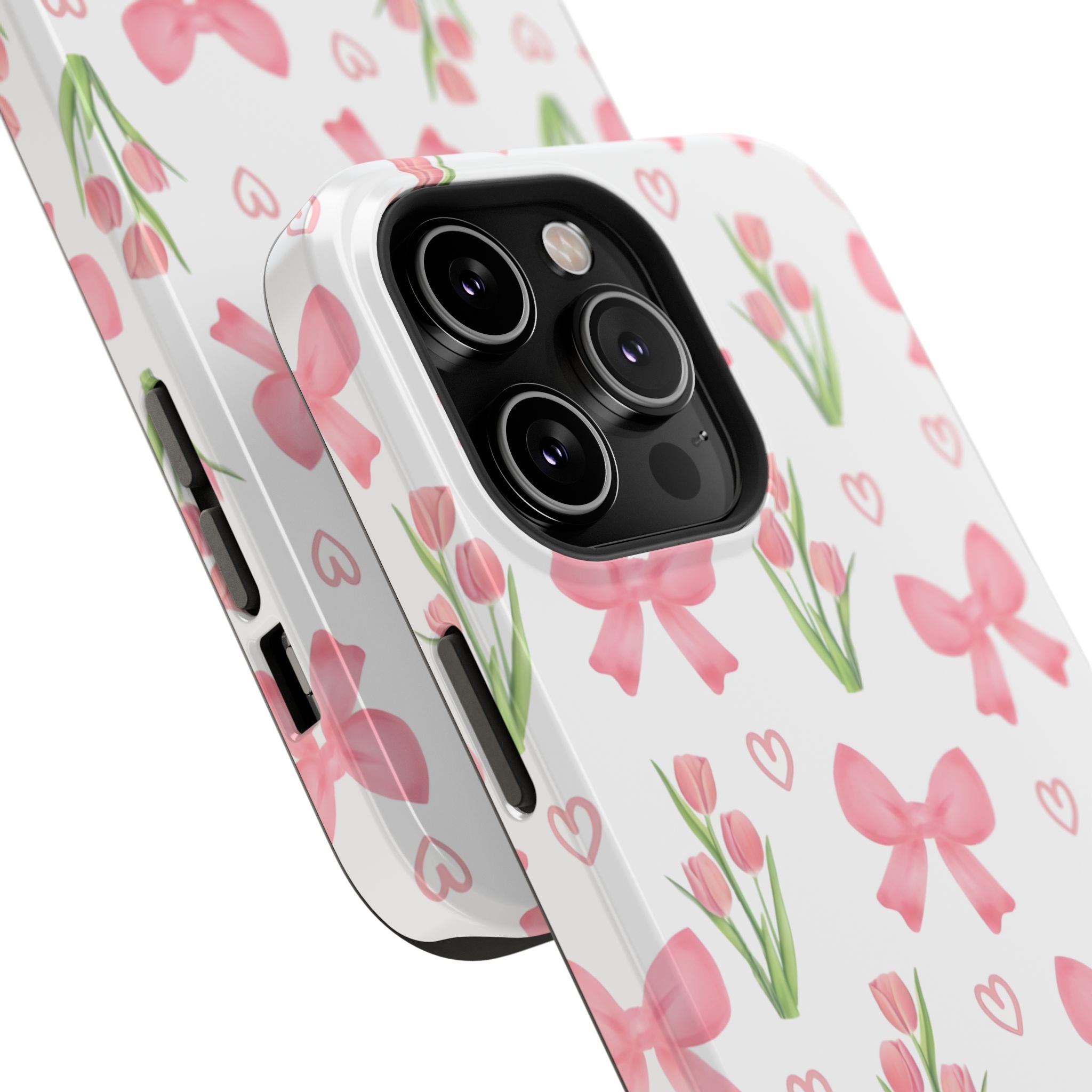 Floral Tough Phone Case, Cute Phone Cover, Gift for Her, Cell Phone Protector, Spring Accessories, Birthday Present, Trendy Design
