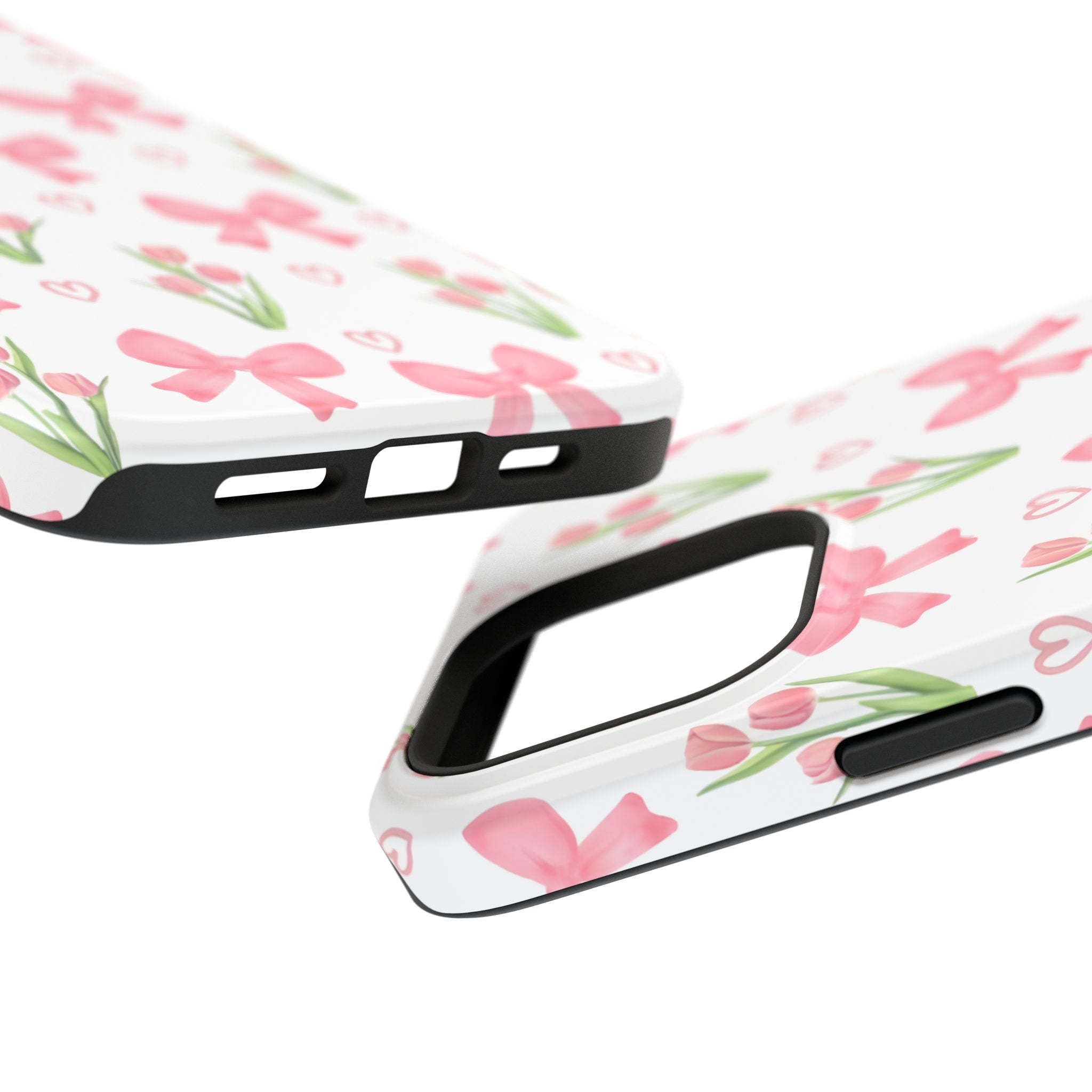 Floral Tough Phone Case, Cute Phone Cover, Gift for Her, Cell Phone Protector, Spring Accessories, Birthday Present, Trendy Design