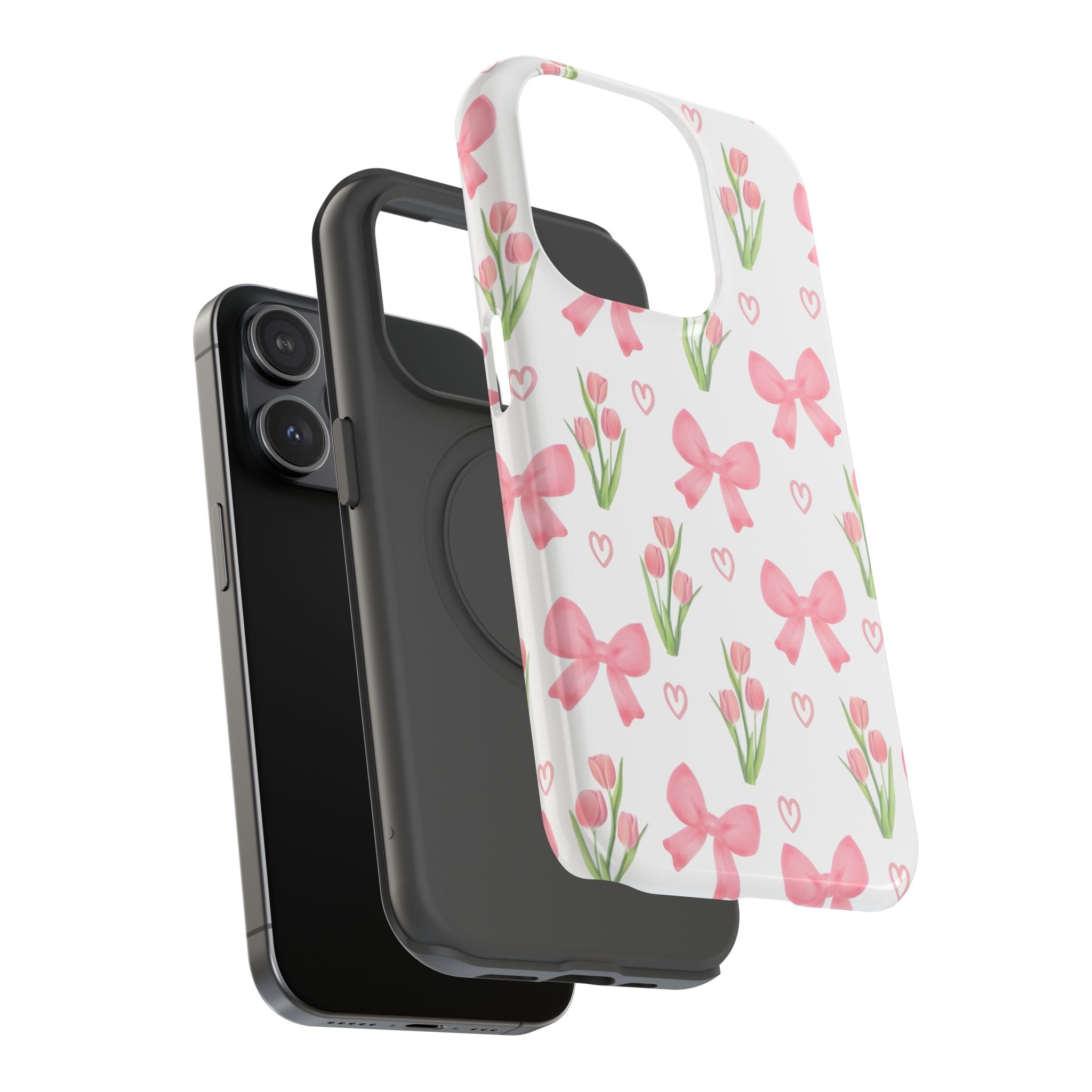 Floral Tough Phone Case, Cute Phone Cover, Gift for Her, Cell Phone Protector, Spring Accessories, Birthday Present, Trendy Design