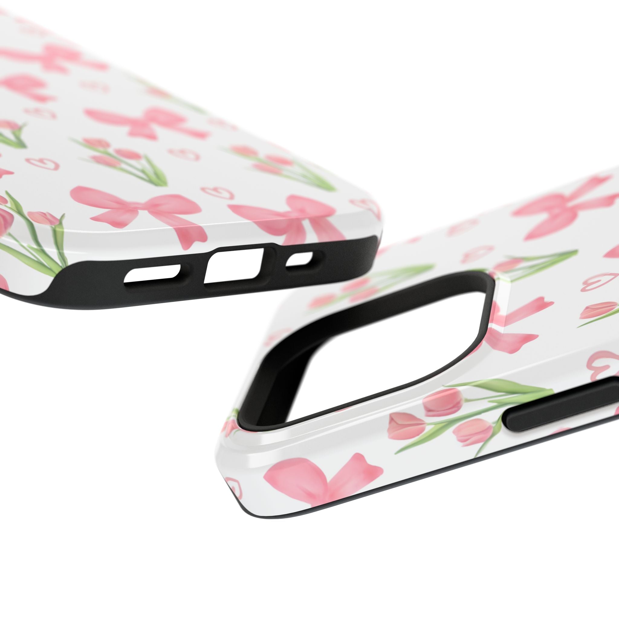 Floral Tough Phone Case, Cute Phone Cover, Gift for Her, Cell Phone Protector, Spring Accessories, Birthday Present, Trendy Design